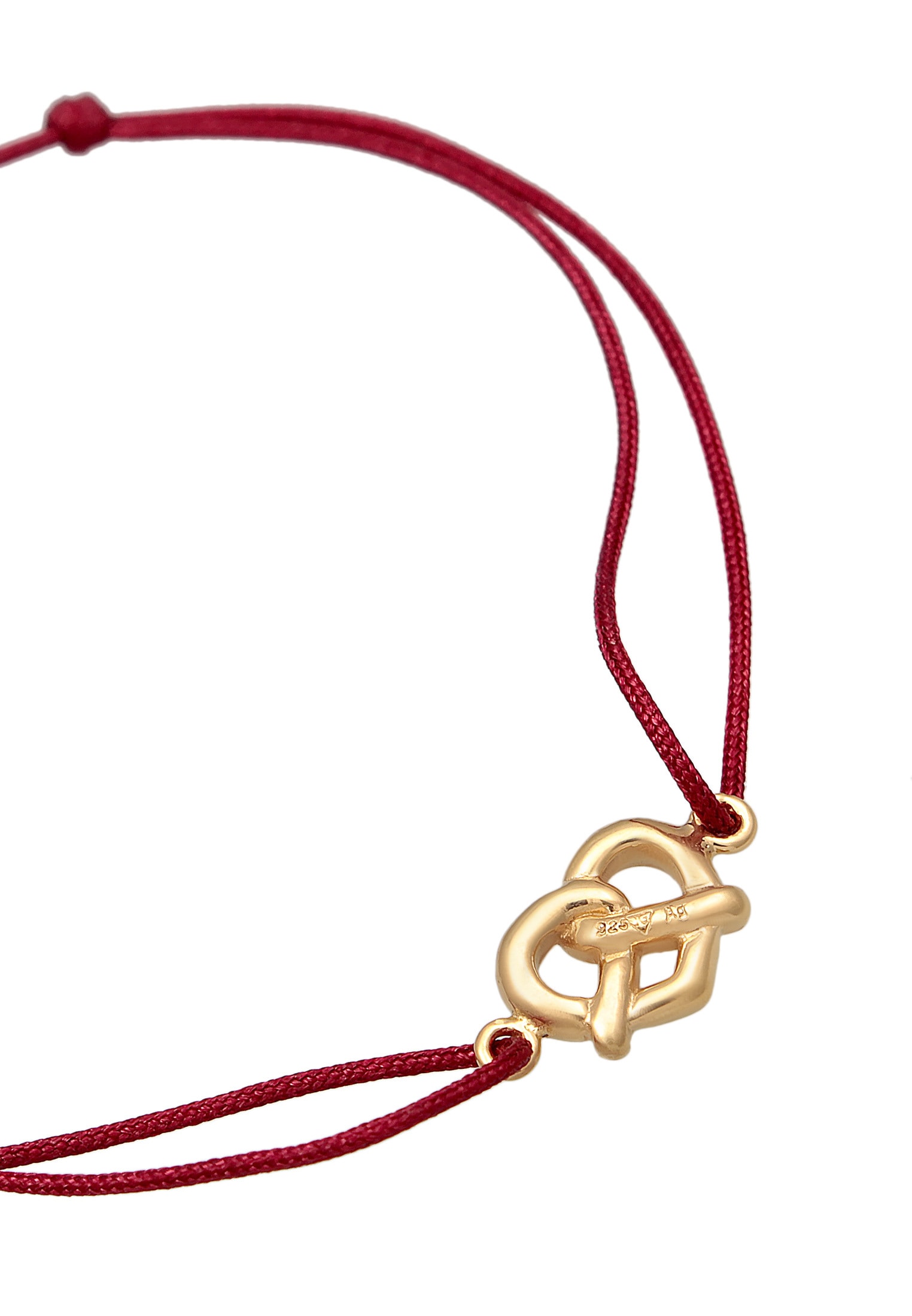 Elli Armkette »Armband Brezel Traditionell Tracht Nylon 925 Silber«