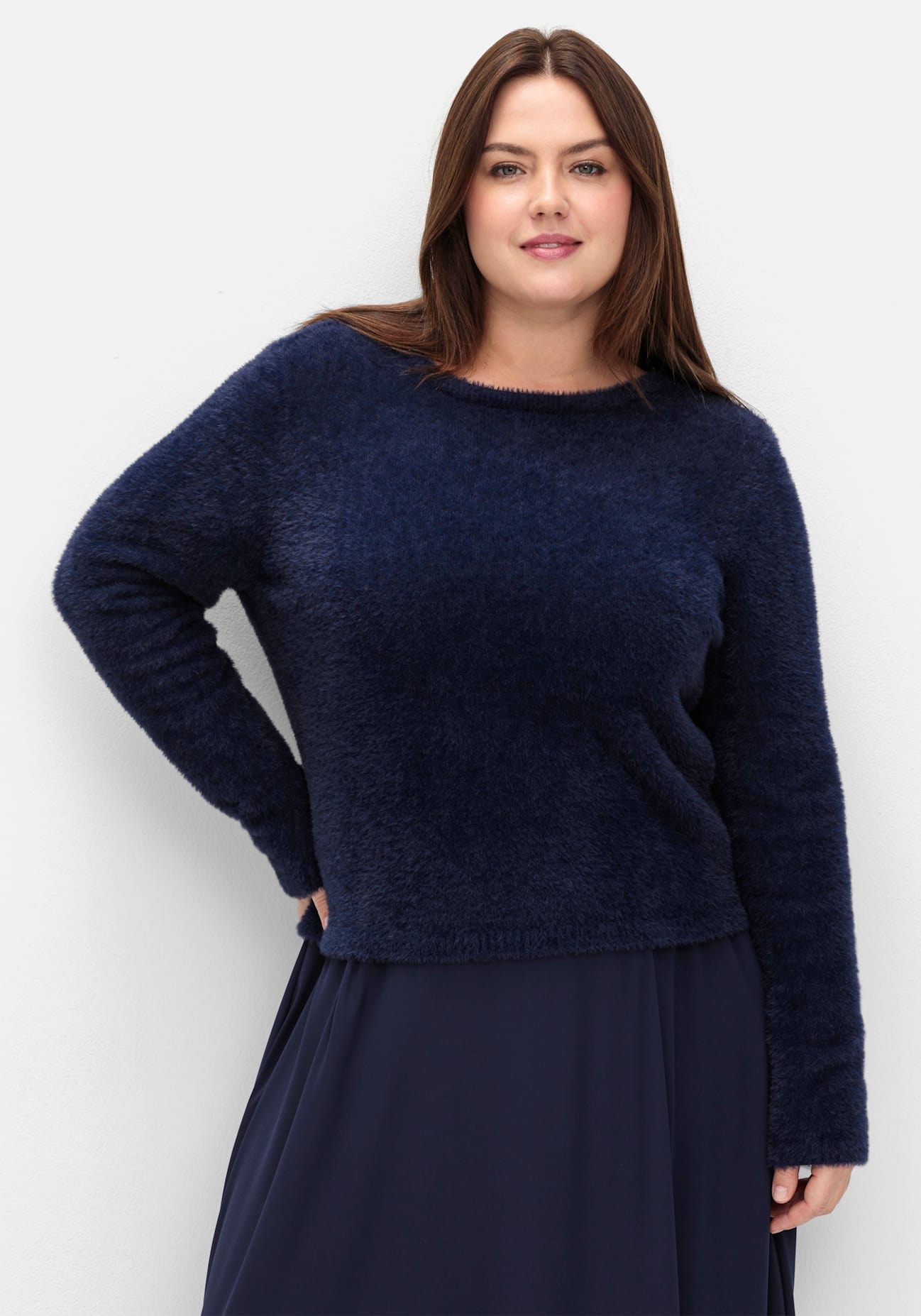 Sheego Rundhalspullover »Pullover«