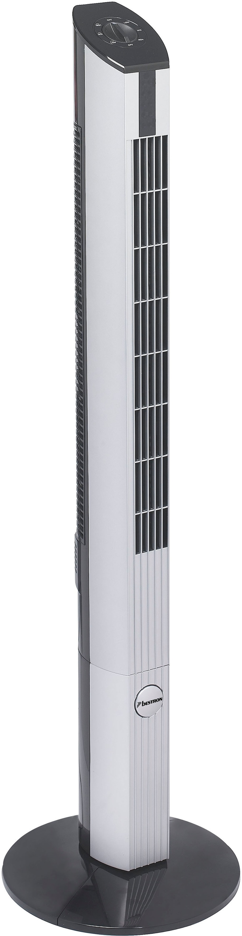 Turmventilator »DFT430«, mit Schwenkfunktion, Höhe: 107 cm, 50 W, Schwarz/Grau