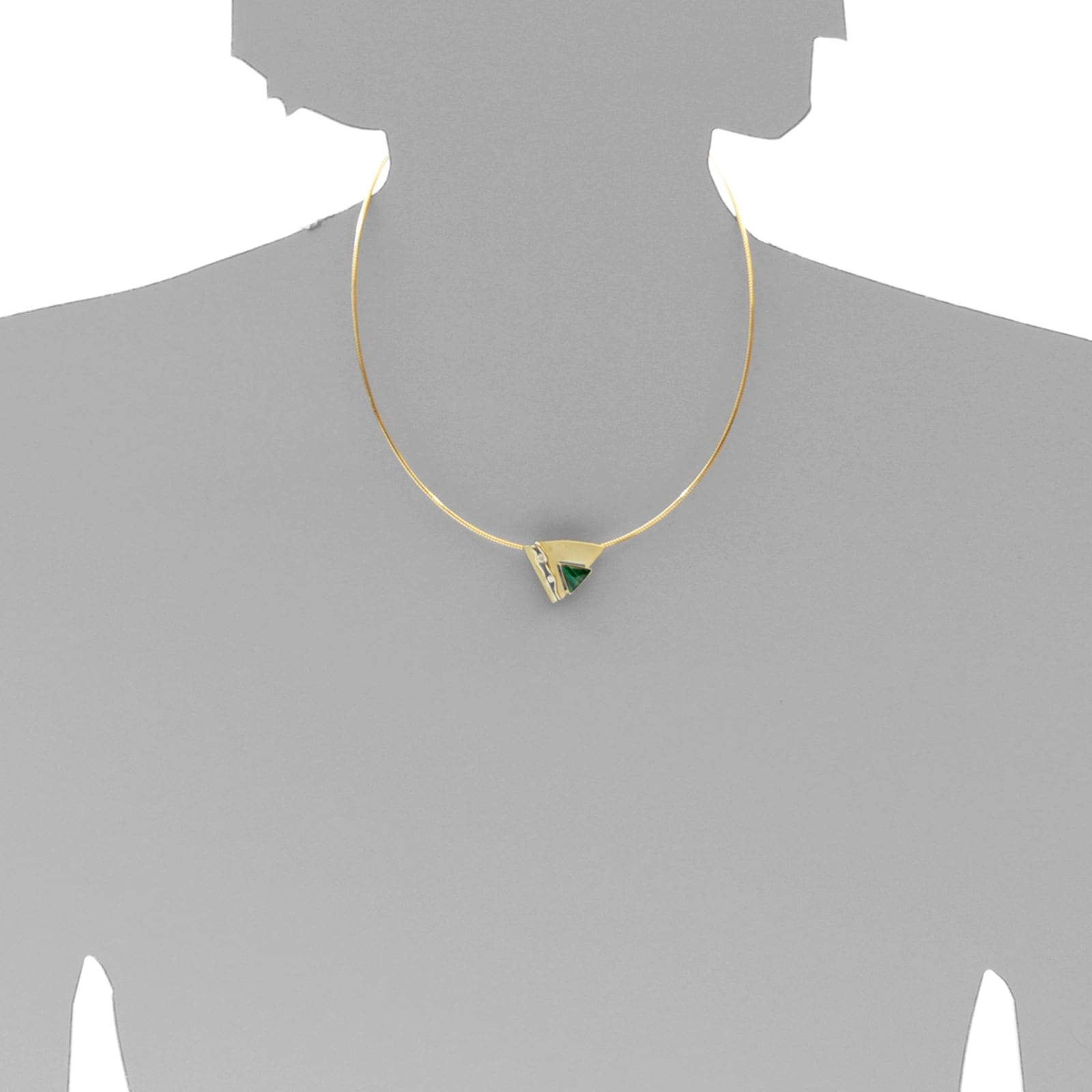 OSTSEE-SCHMUCK Kettenanhänger »- Gleiter-Benita - Gold 333/000 - Malachit/Zirk.«