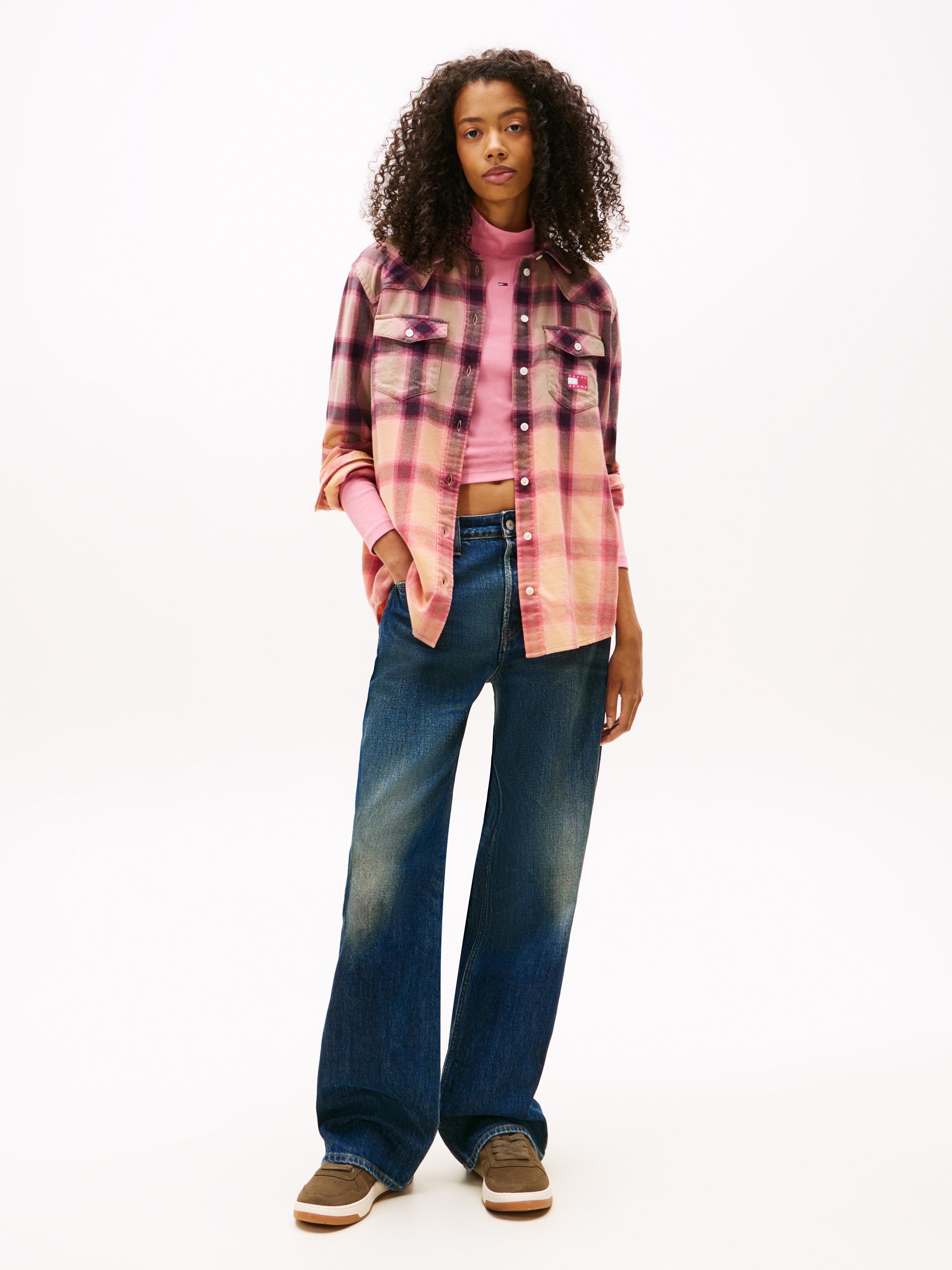 Tommy Jeans Flanellbluse »TJW RLX FLANNEL SHIRT«, aus weicher Flanell Qualität