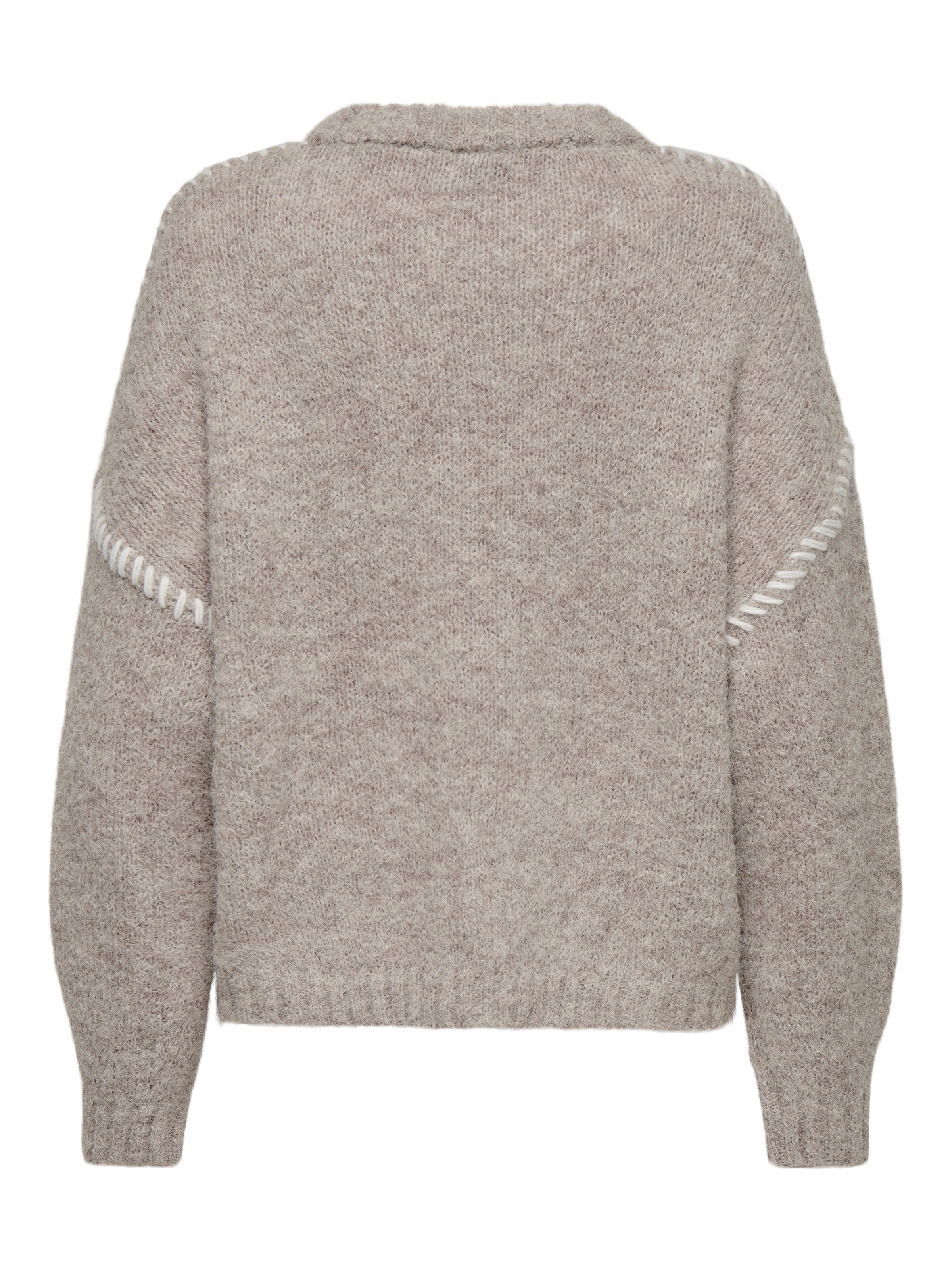JDY Rundhalspullover »JDYZOEY LIFE L/S ON STITCH PULL KNT NOOS« mit dekorativen Ziernähten