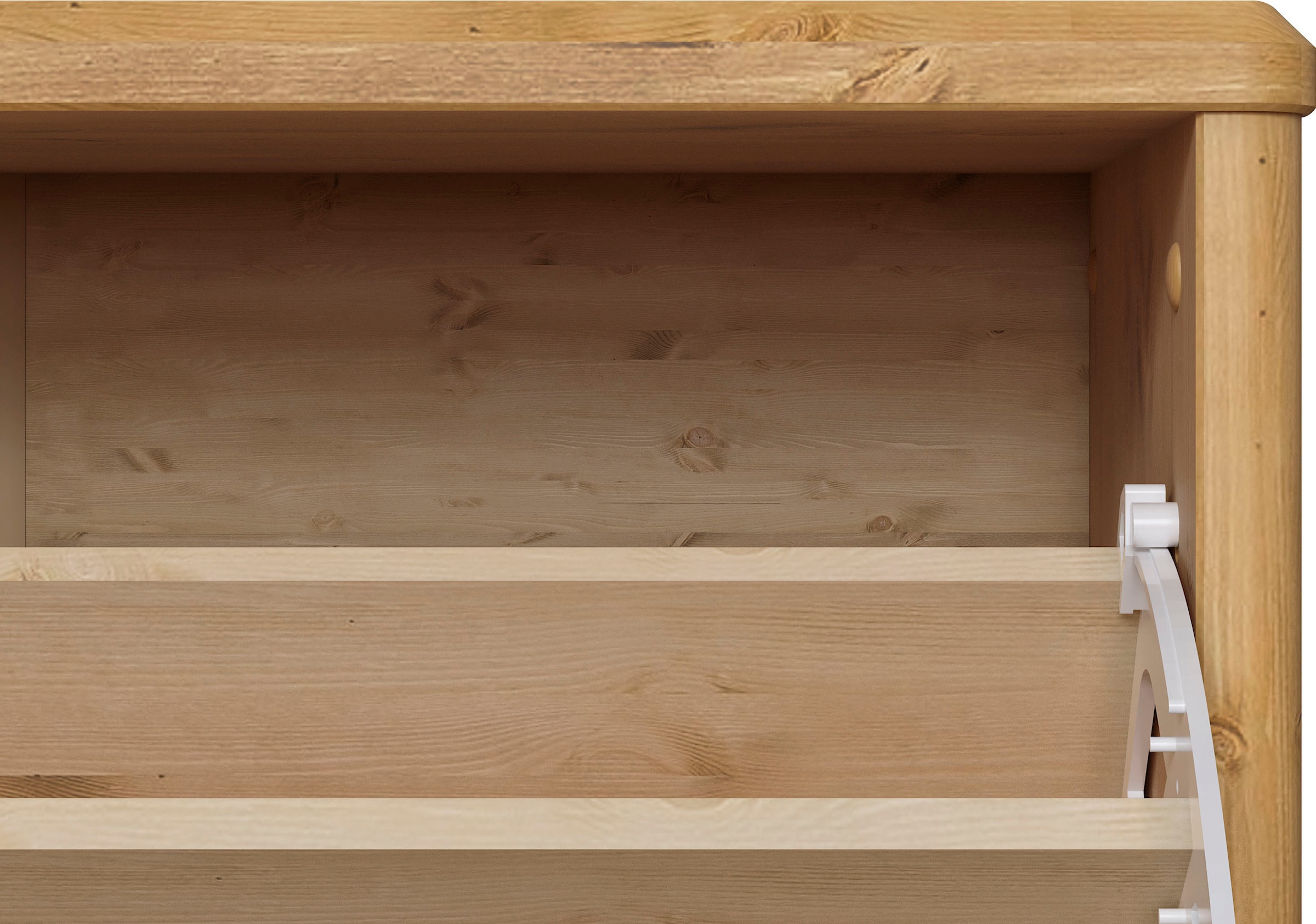 Home affaire Schuhschrank »Luven«, zertifiziertes Massivholz, mit 2 Klappen