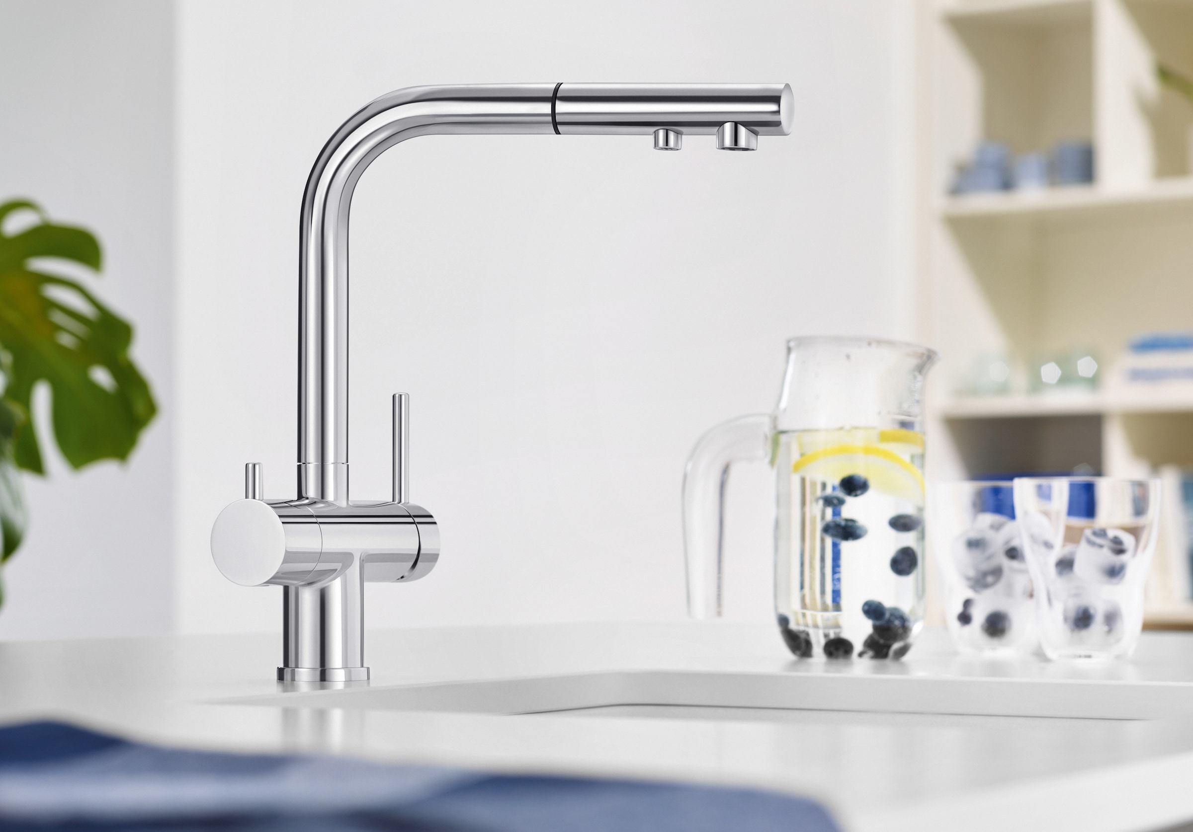 Blanco Küchenarmatur »FONTAS-S II« gefiltertes und ungefiltertes Wasser aus einem herausziehbaren Auslauf