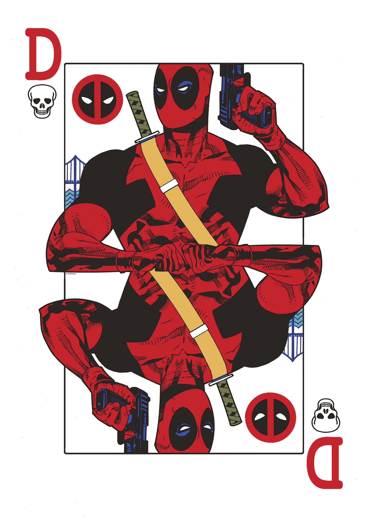 Komar Wandbild »Marvel Deadpool Jack of all Trades«, Disney, (Set, 1 St.), 50 x 70 cm (Breite x Höhe) - Kinderzimmer, Dekoration