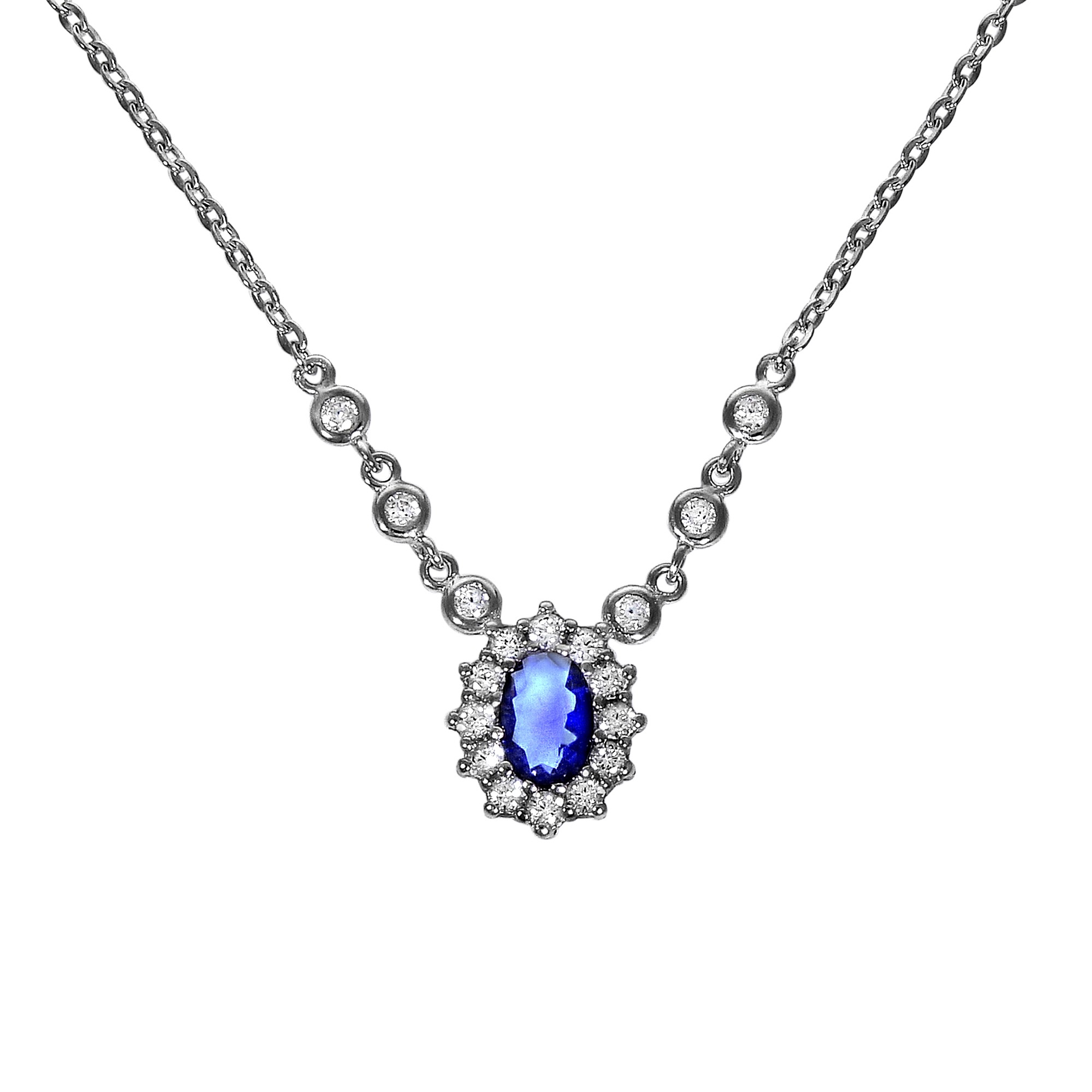 Zeeme Kette mit Anhänger »925/- Sterling Silber rhodiniert«, Anhänger mit Kette