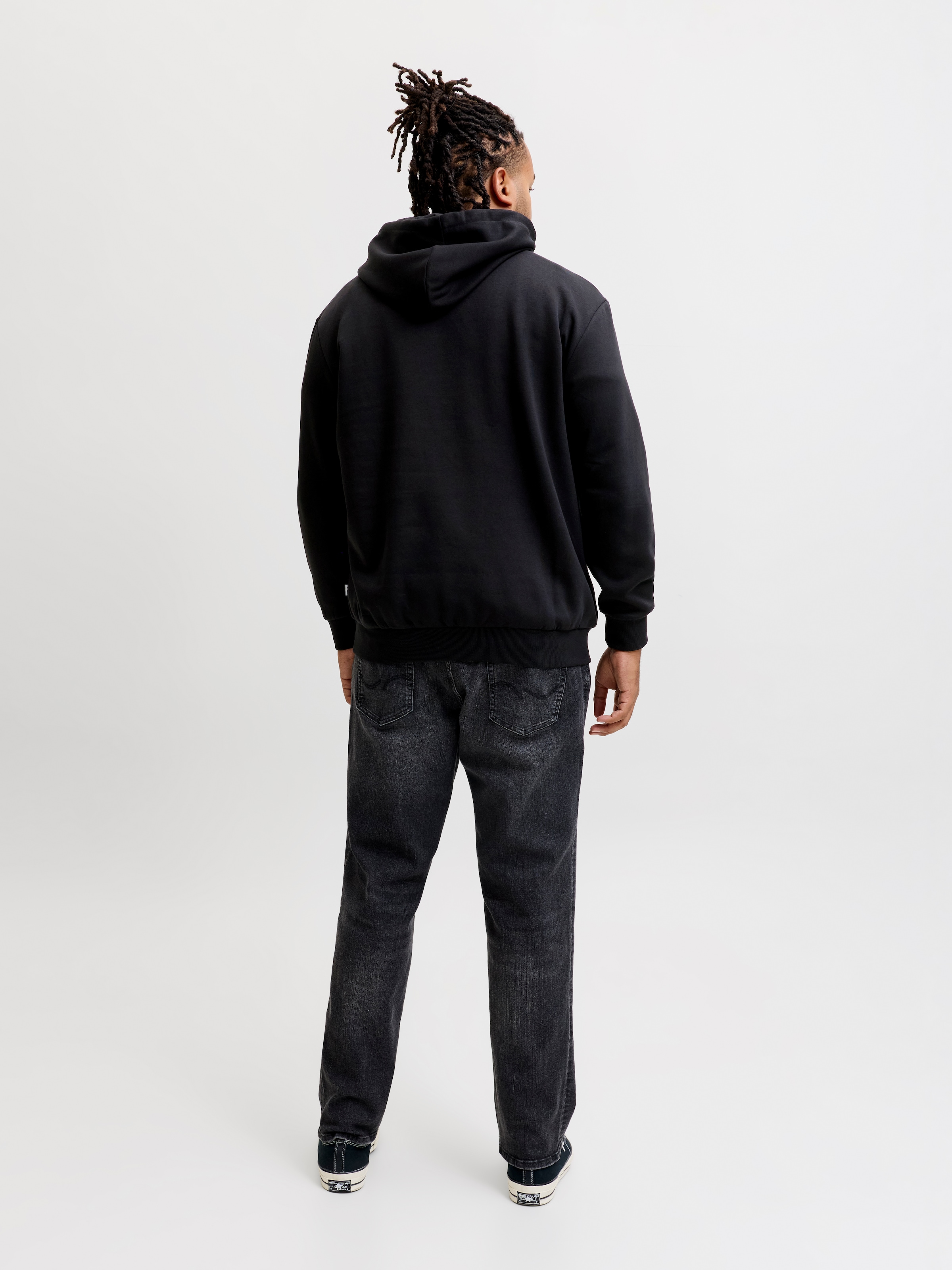 Jack & Jones PlusSize Kapuzensweatshirt »JJELOGO SWEAT HOOD 2 COL AW26 SN PLS«, Baumwollmischung, normal geschnitten
