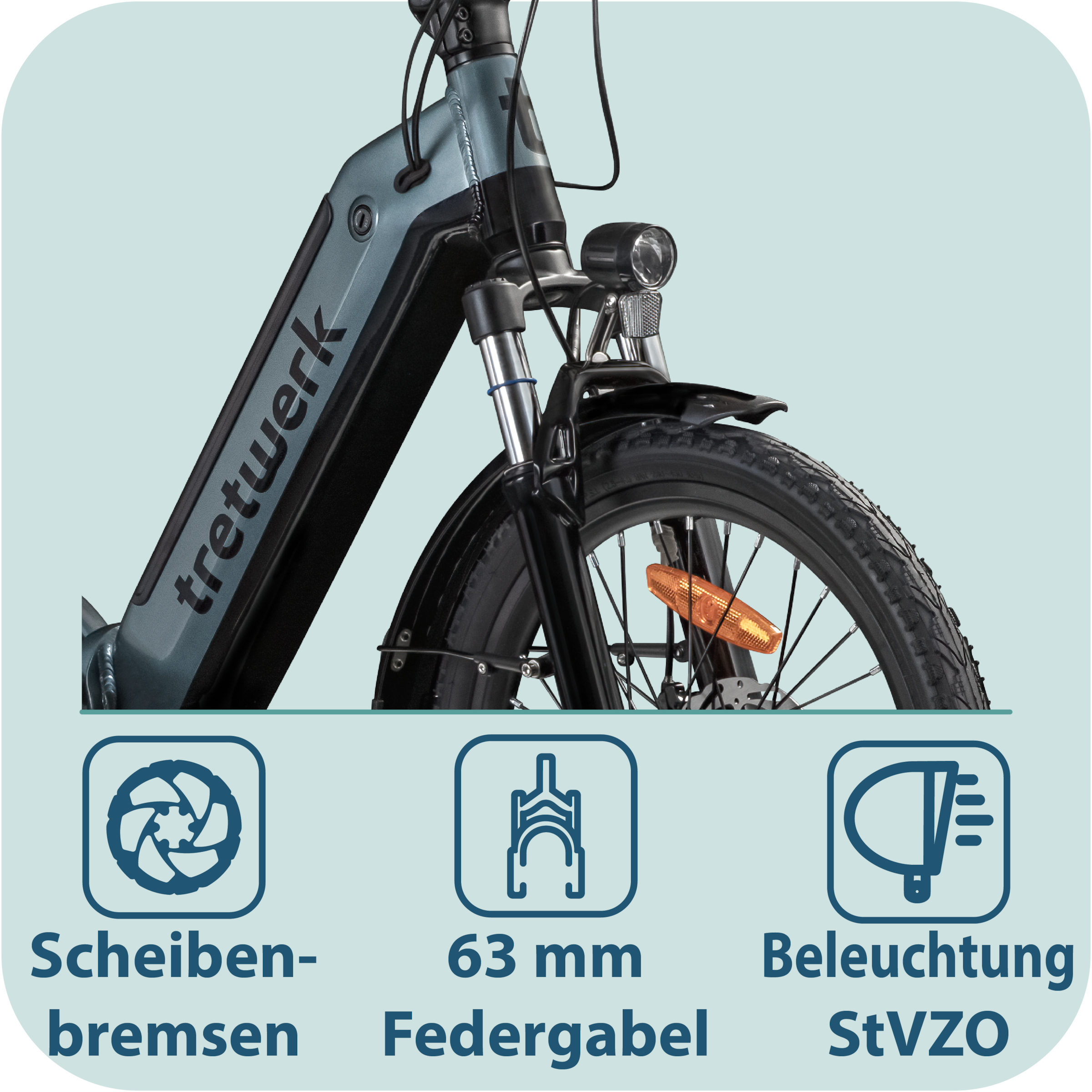 Tretwerk »Camper« 7 Gang Shimano Tourney TY300 Schaltwerk Kettenschaltung Heckmotor 250 W