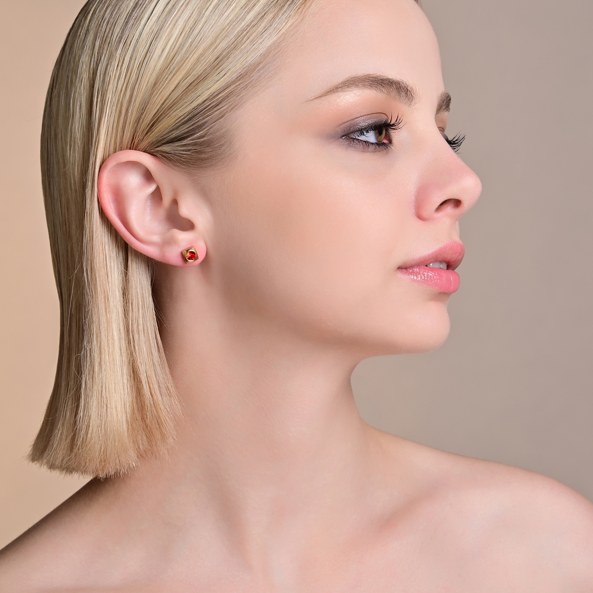 Adelia´s Paar Ohrstecker »Damen Ohrringe ¿ Ohrstecker aus Edelstahl mit Strass Steinchen«