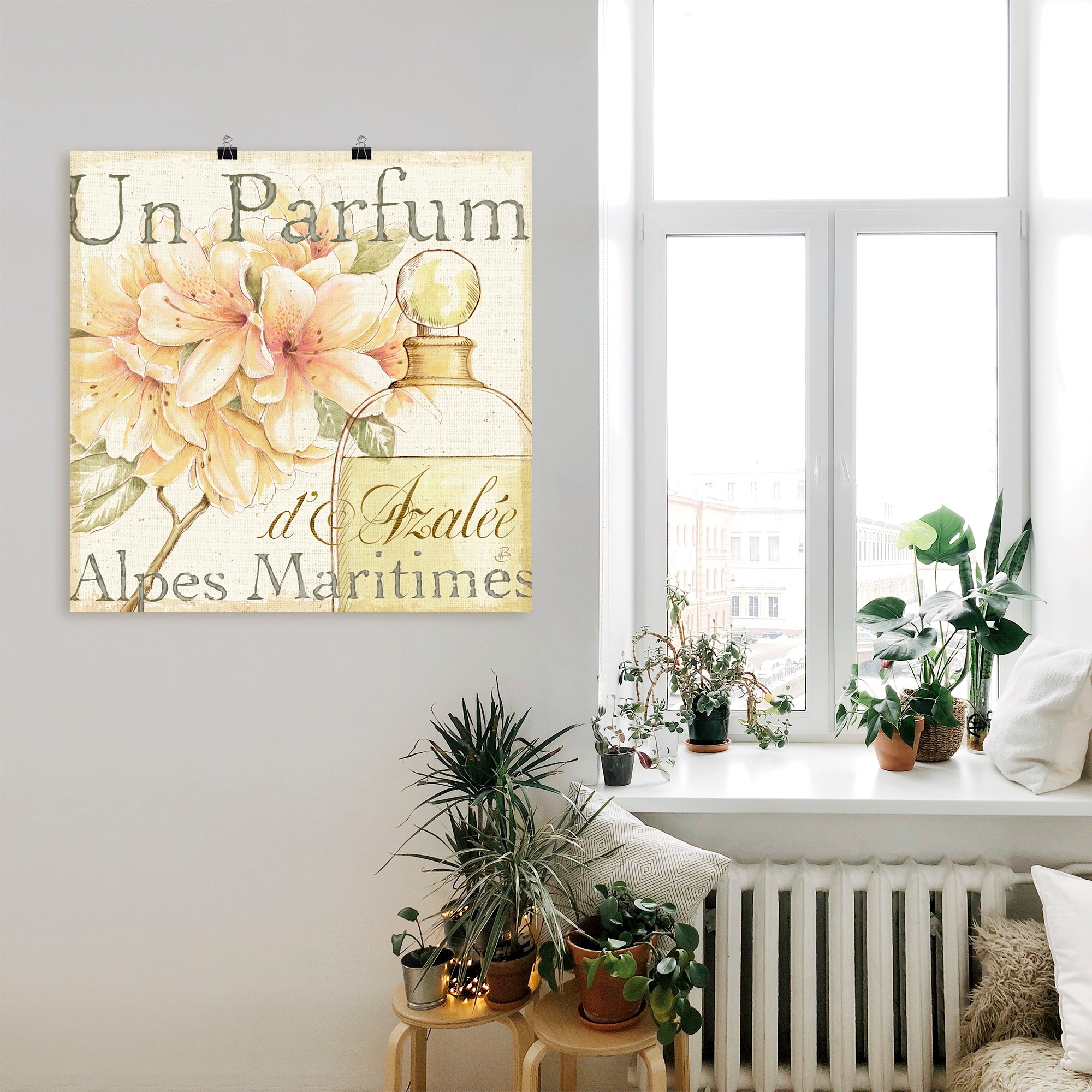 Artland Poster »Blumen und Parfum III«, Schilder, (1 St.), als Leinwandbild, Wandaufkleber oder Poster in versch. Größen