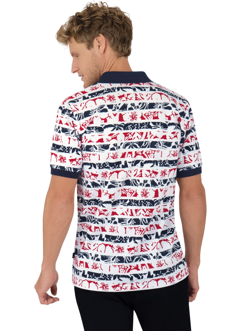 Trigema Poloshirt »TRIGEMA Poloshirt mit floralem Streifenmuster« online  bestellen bei OTTO