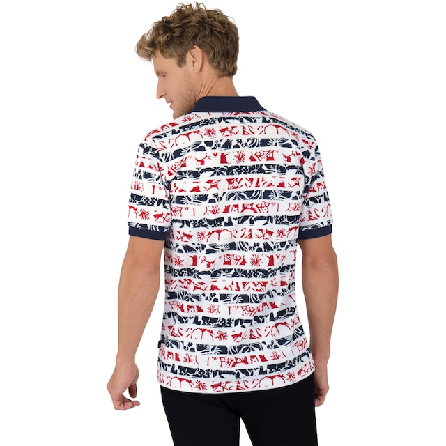 Trigema Poloshirt »TRIGEMA Poloshirt mit floralem Streifenmuster« online  bestellen bei OTTO