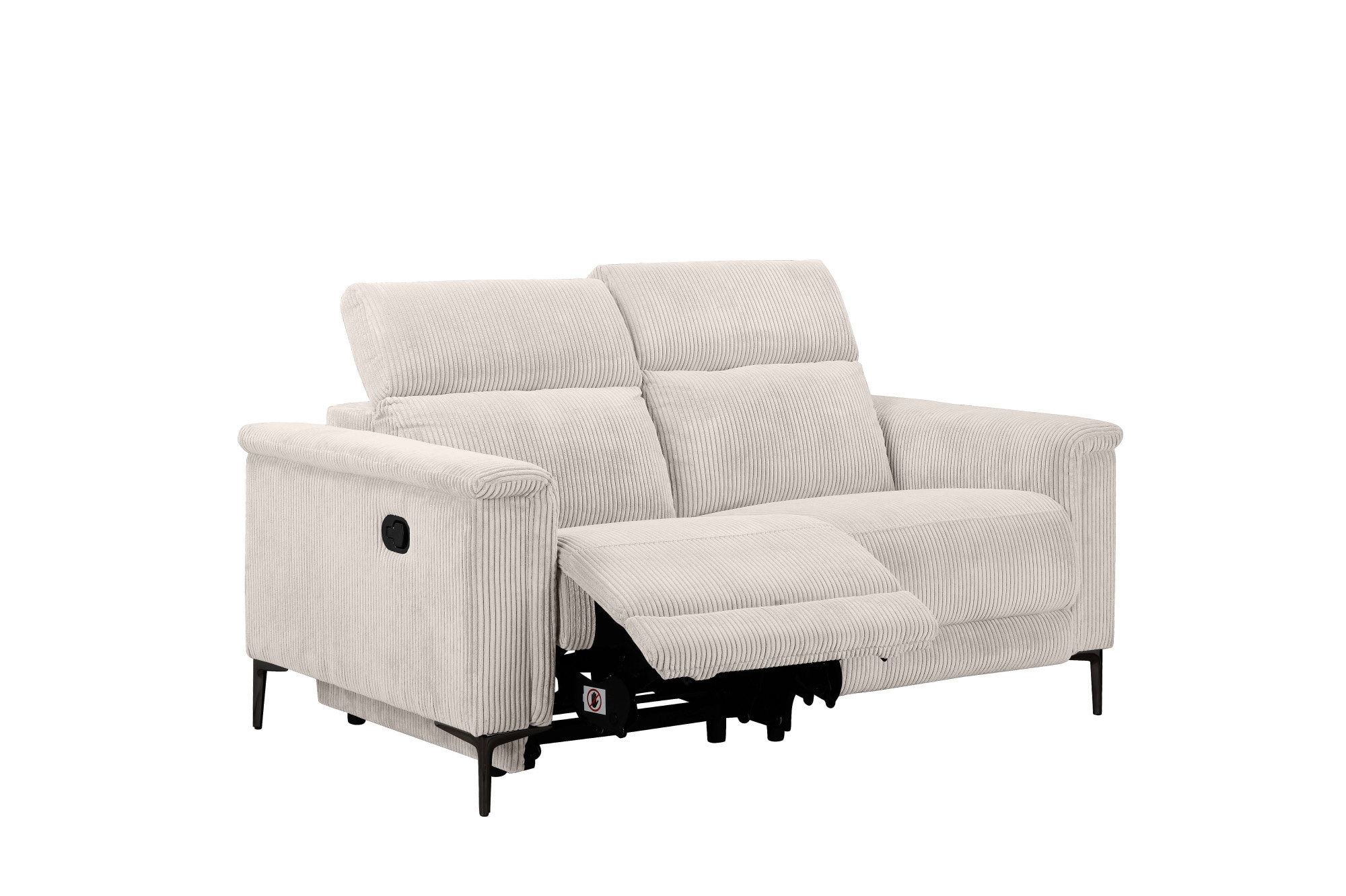 Home affaire 2-Sitzer »Lund in Cord, mit manueller o. elektrischer«, Relaxfunktion, USB-A, Kopfteilverstellung, Breite 160 cm