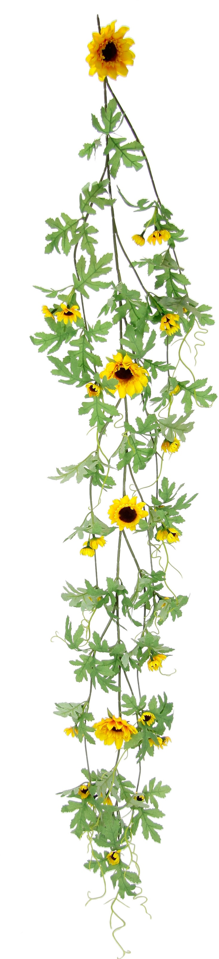 I.GE.A. Kunstblume »Sonnenblumenranke«, Künstlich Sonnenblumen Girlande Reben Hochzeit Landhaus Blumenkette