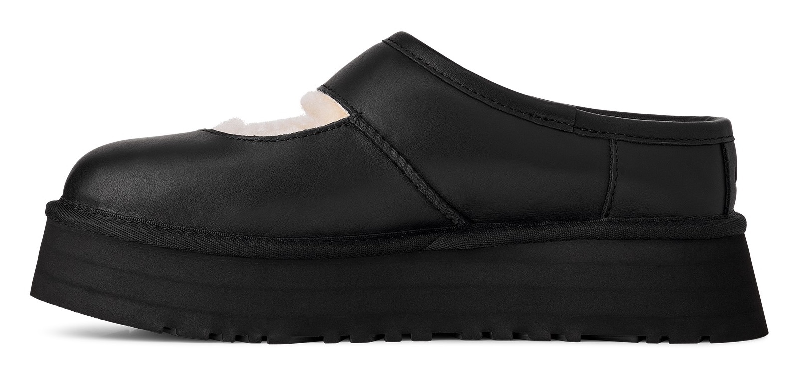 UGG Clog »BEA MARY JANE LTHR«, Mary Jane, Spangenschuh, Plateauschuh mit weichem Fußbett