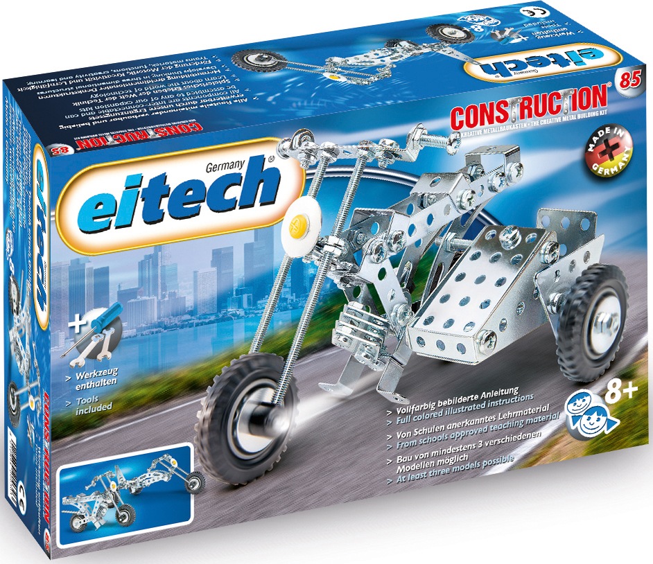 Eitech Metallbaukasten »Motorrad mit Beiwagen«, (170 St.), Made in Germany