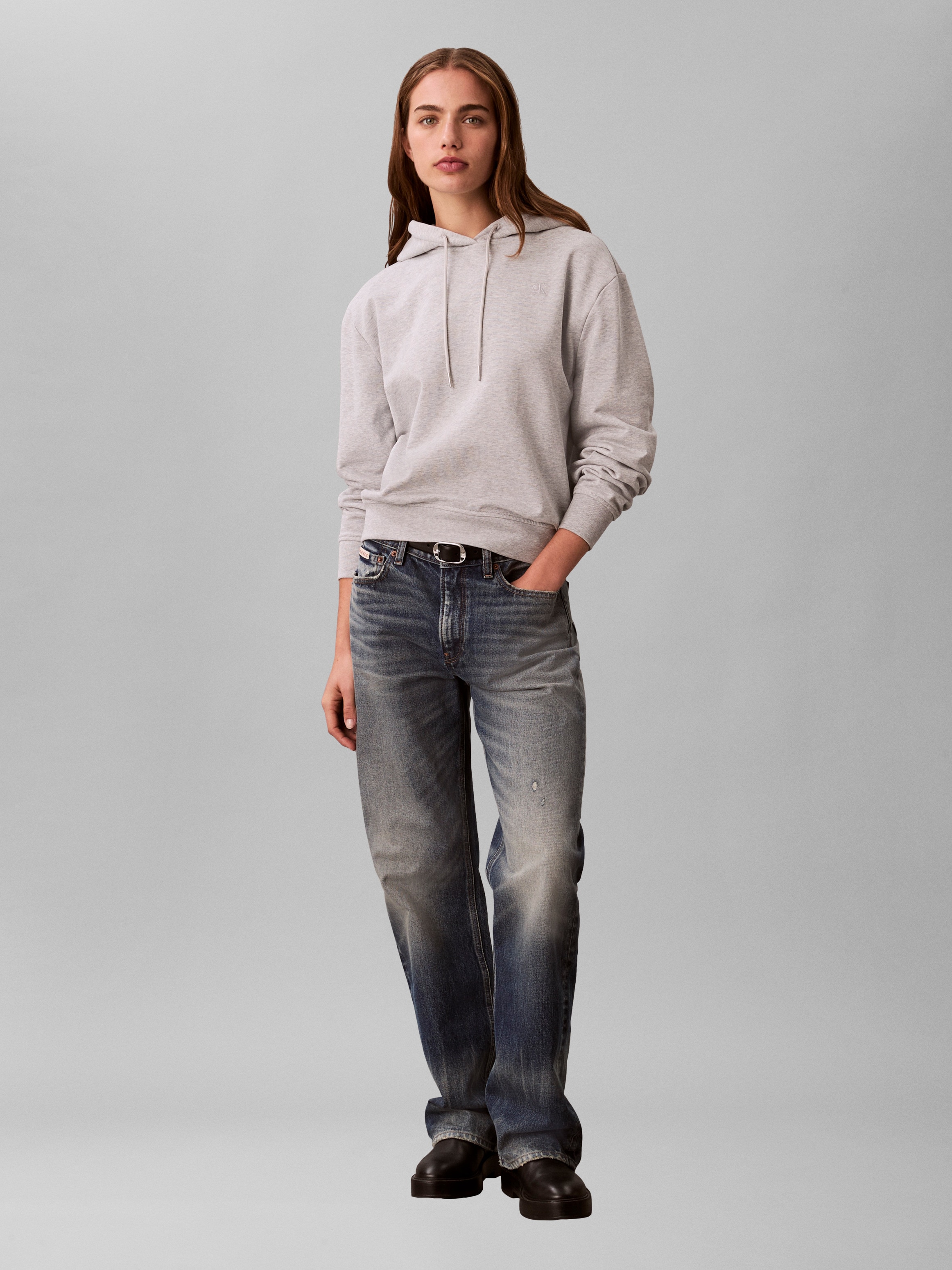 Calvin Klein Jeans Kapuzensweatshirt »LS ARCHIVE TERRY PO HOOD«, Mit Rundhalsausschnitt
