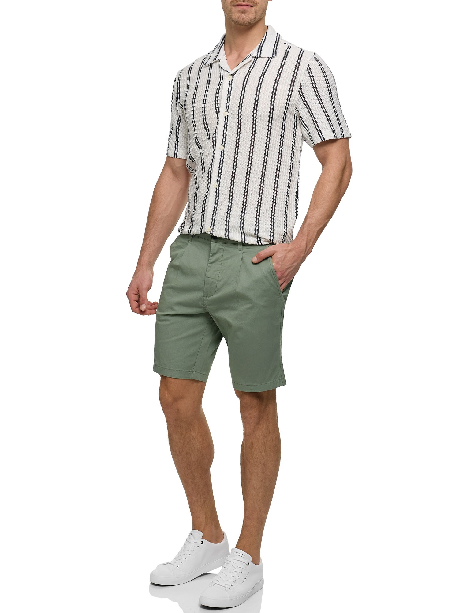 Indicode Chinoshorts »INSpring Pleat Shorts«