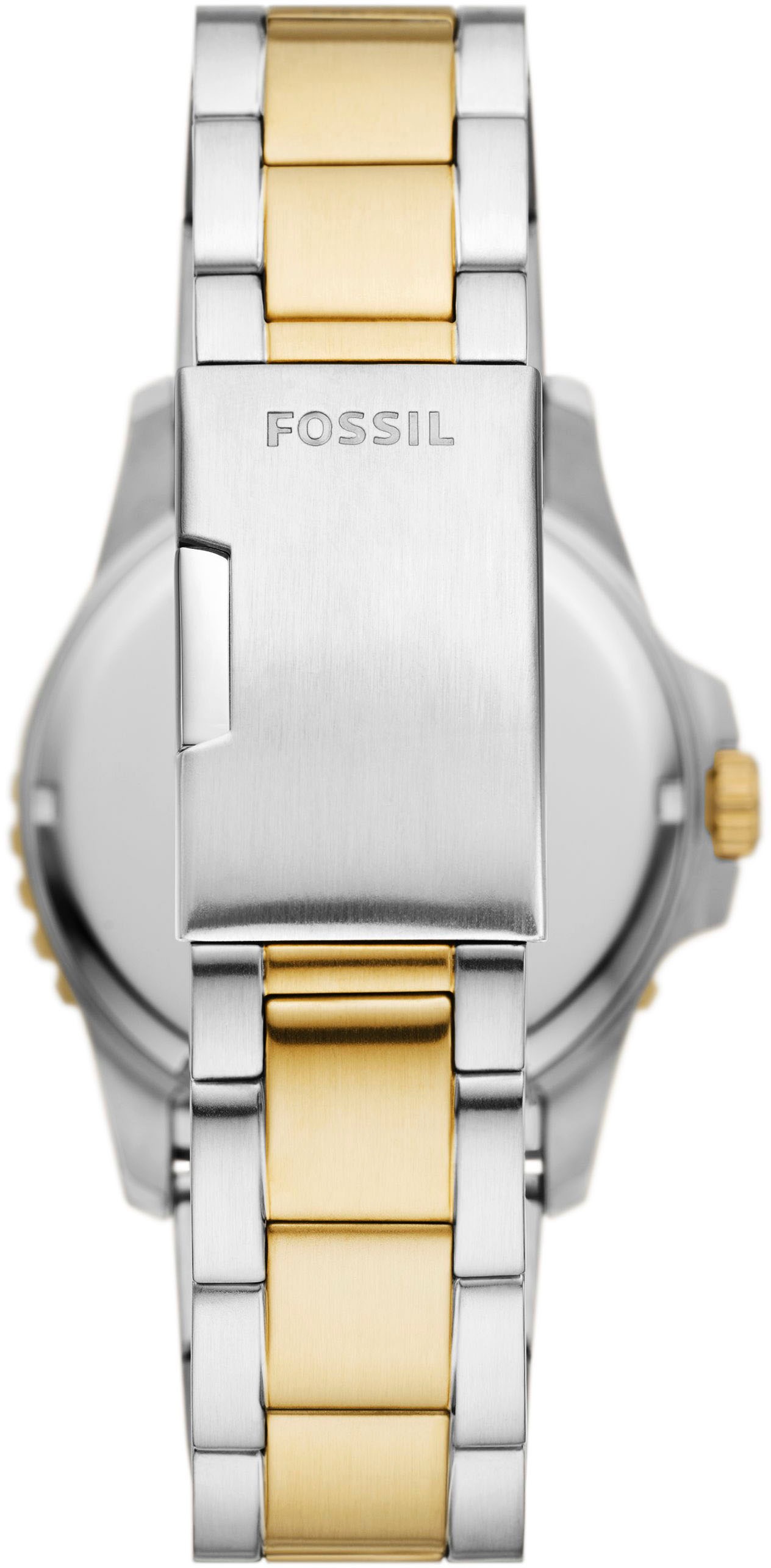 Fossil Quarzuhr »FOSSIL BLUE«, Armbanduhr, Herrenuhr, Datum, Edelstahlarmband, bis 10 bar wasserdicht