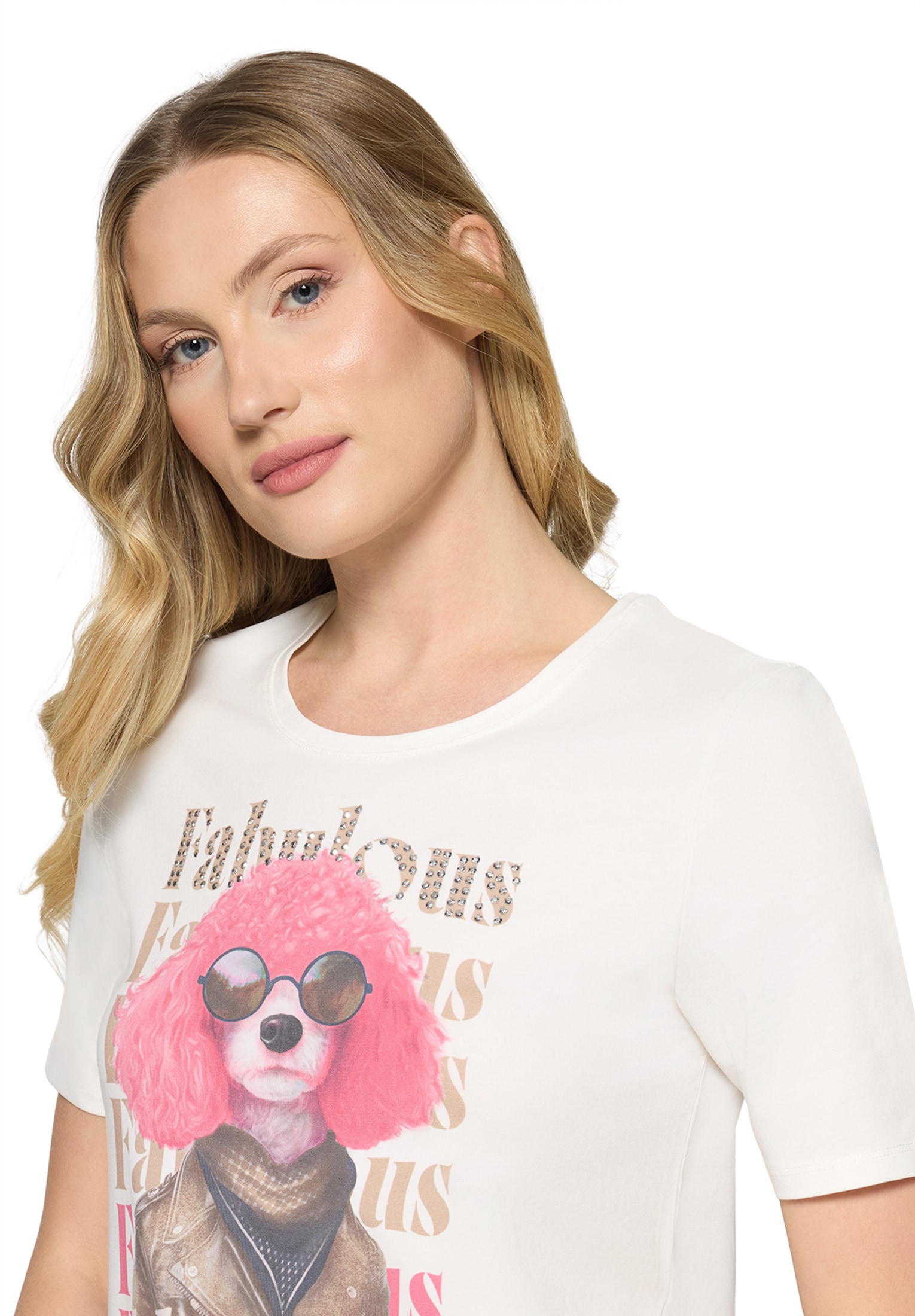 Betty Barclay Rundhalsshirt »Basic Shirt mit Placement«