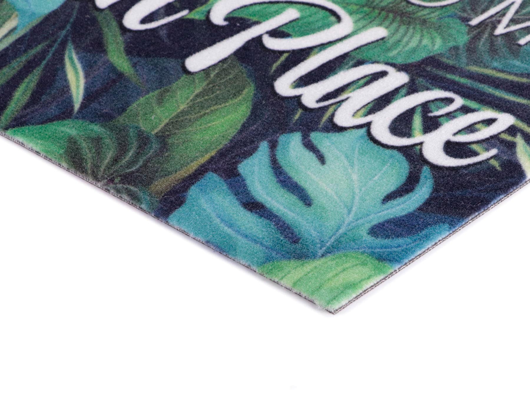 Primaflor-Ideen in Textil Fußmatte »VELVET - HIDDEN PLACE«, rechteckig,  Schmutzfangmatte, Motiv Dschungel, mit Spruch, waschbar, rutschhemmend  kaufen bei OTTO