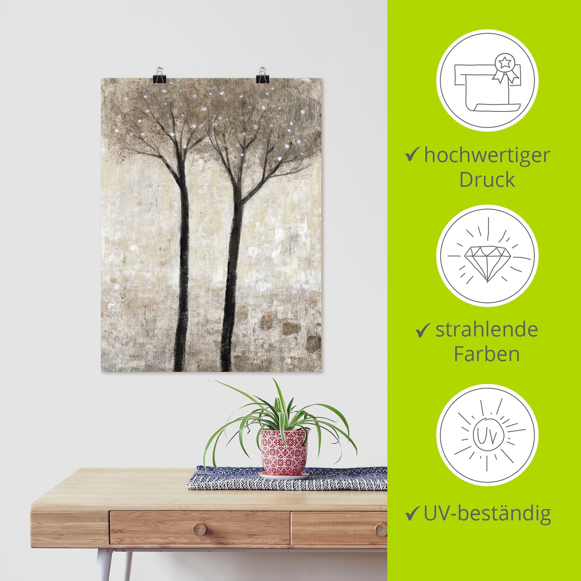 Artland Wandbild »Blühender Baum II«, Bäume, (1 St.), als Leinwandbild, Poster in verschied. Größen