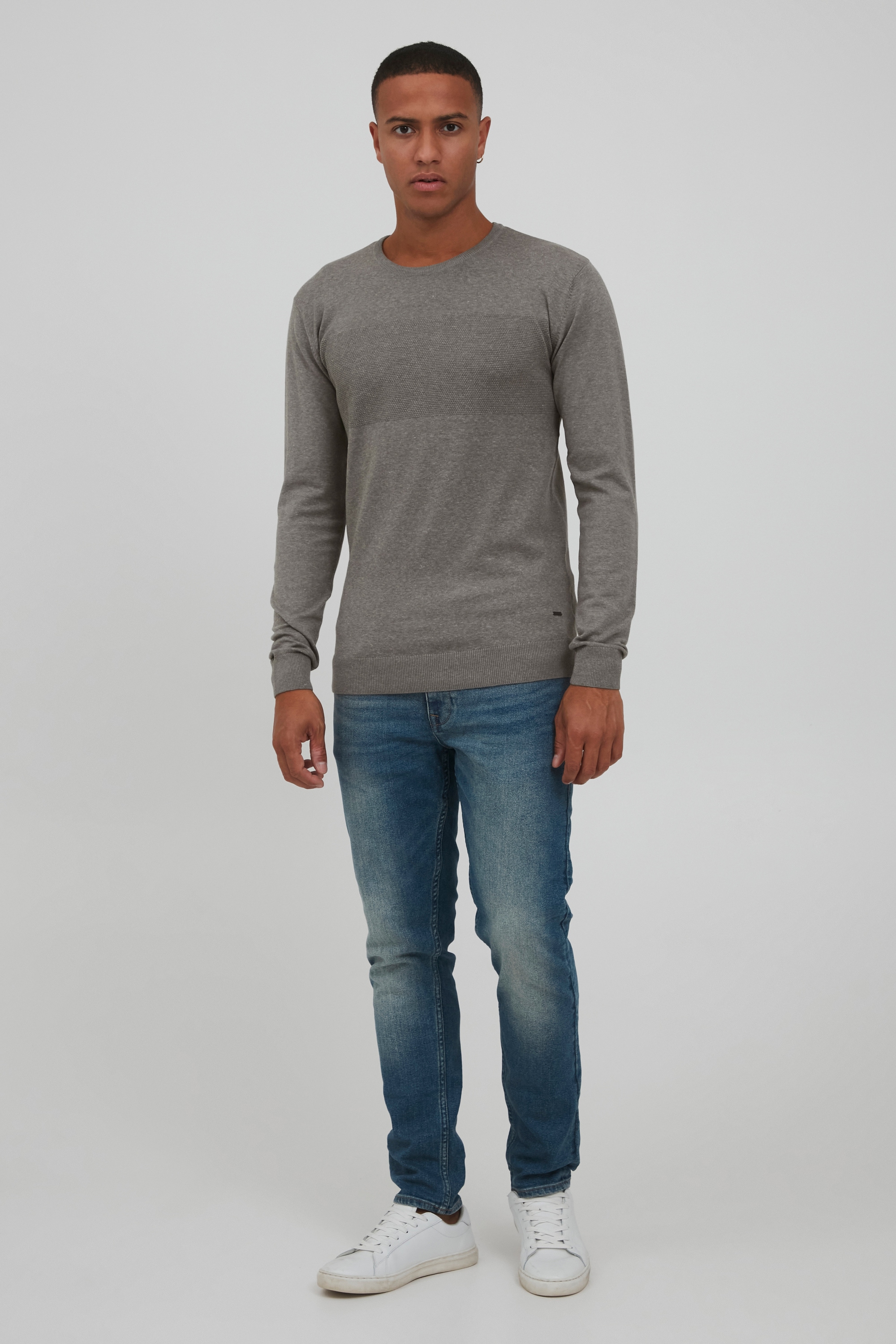 Indicode Strickfleece-Pullover »Strickpullover IDErnesto«