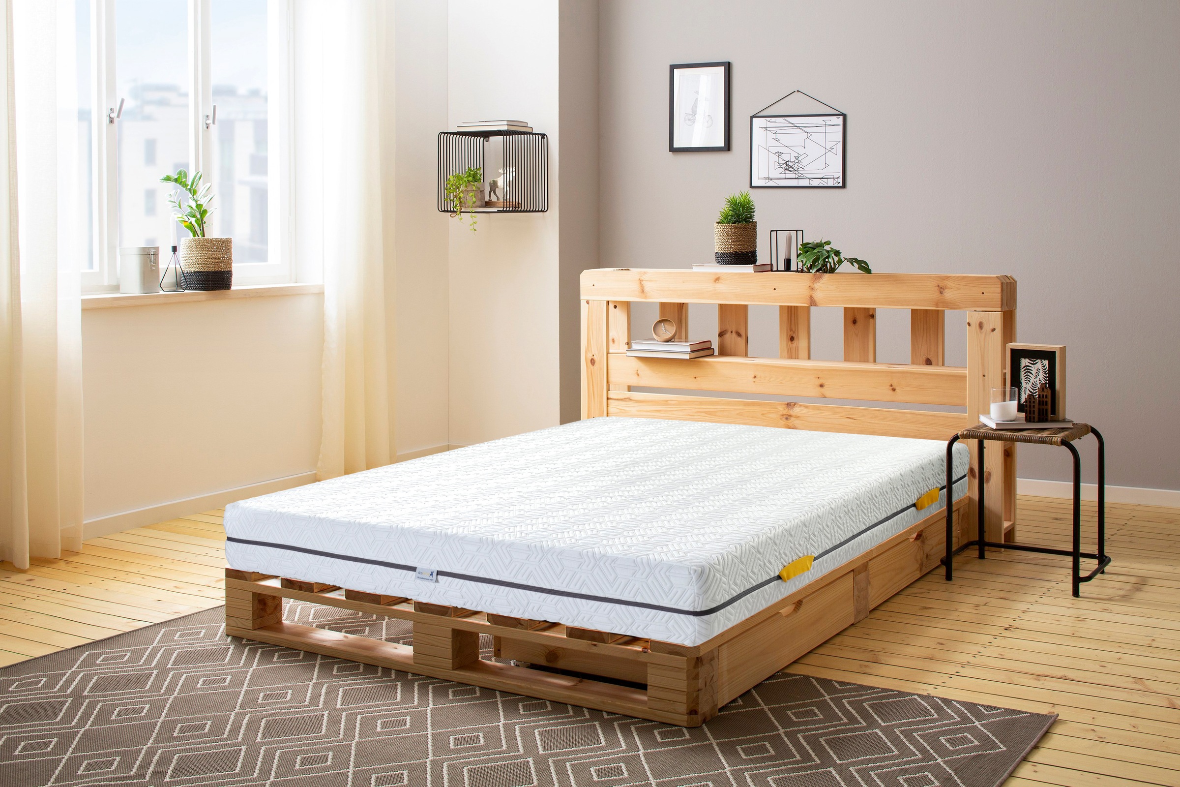Älgdröm Komfortschaummatratze »Mellbystrand mit atmungsaktivem Matratzenbezug«, 18 cm hoch, Raumgewicht: 30 kg/m³, (1 St.), Ergonomischer 7-Zonen Komfortschaumkern mit hochwertigen Bezug aus Lyocell/Tencel für erholsame Nächte