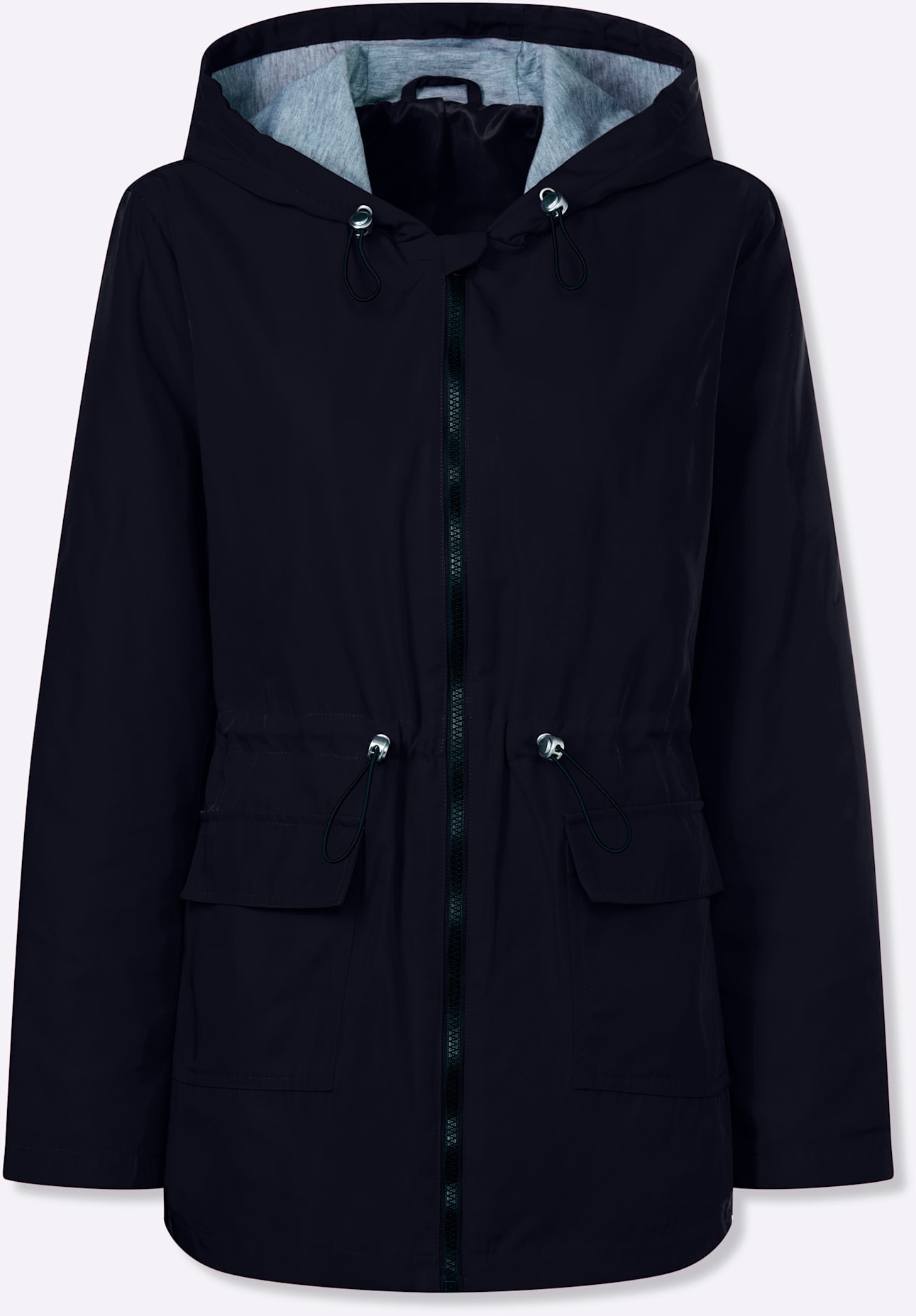 Classic Basics Langjacke mit Kapuze