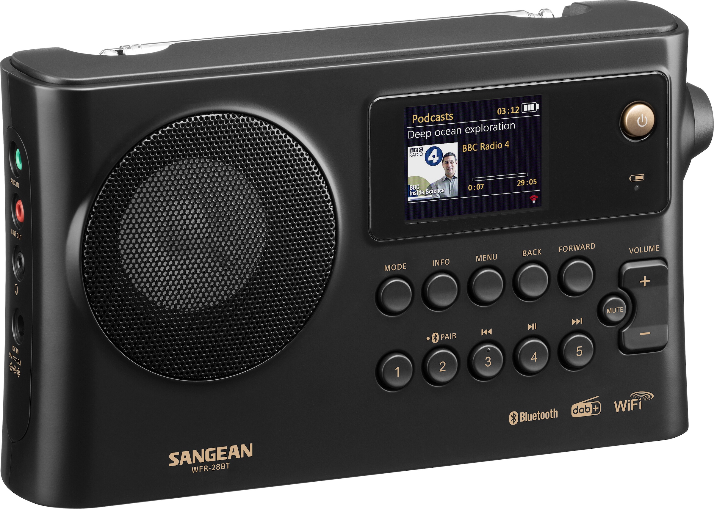 Internet-Radio »WFR-28BT«, (AVRCP Bluetooth Digitalradio (DAB+)-FM-Tuner mit RDS),...