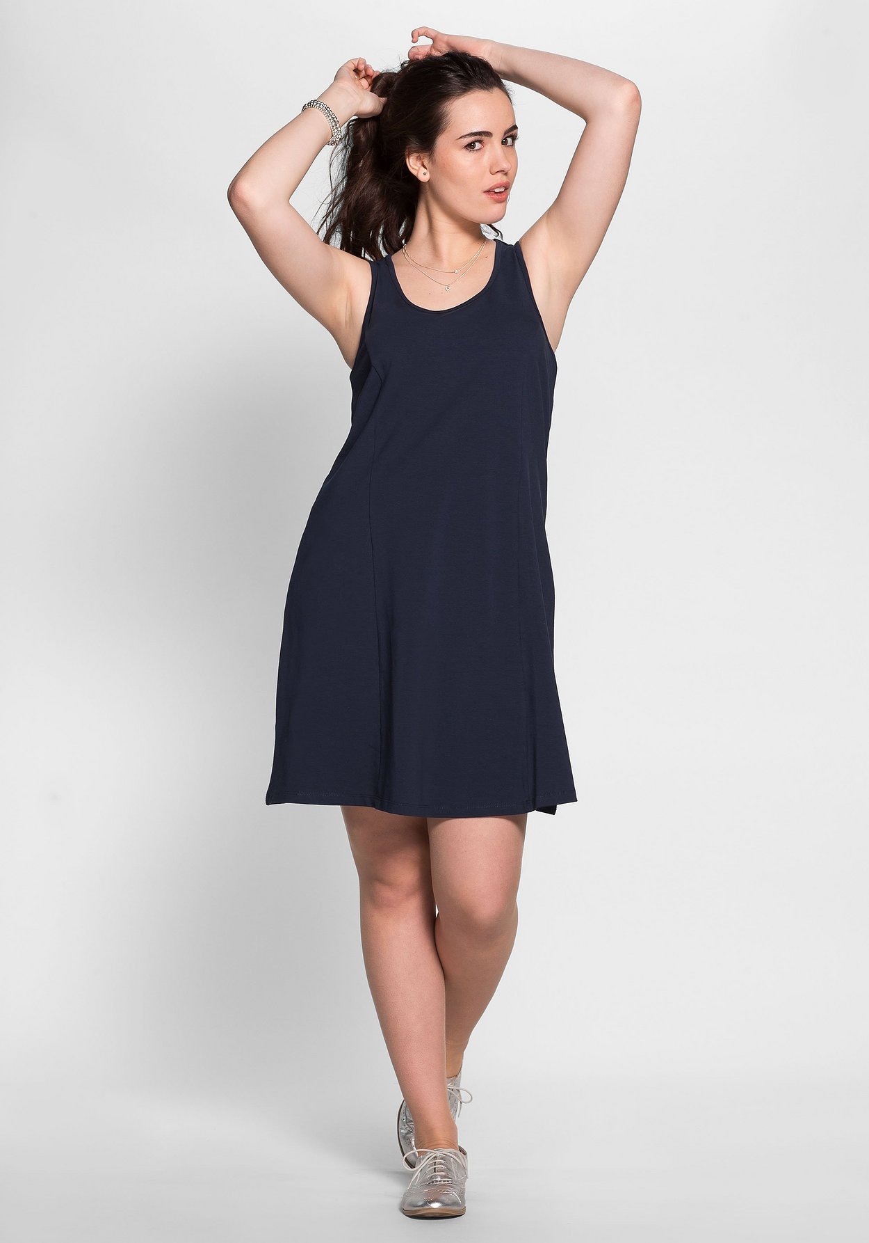 Sheego Jerseykleid »Kleid mit breiten Trägern«