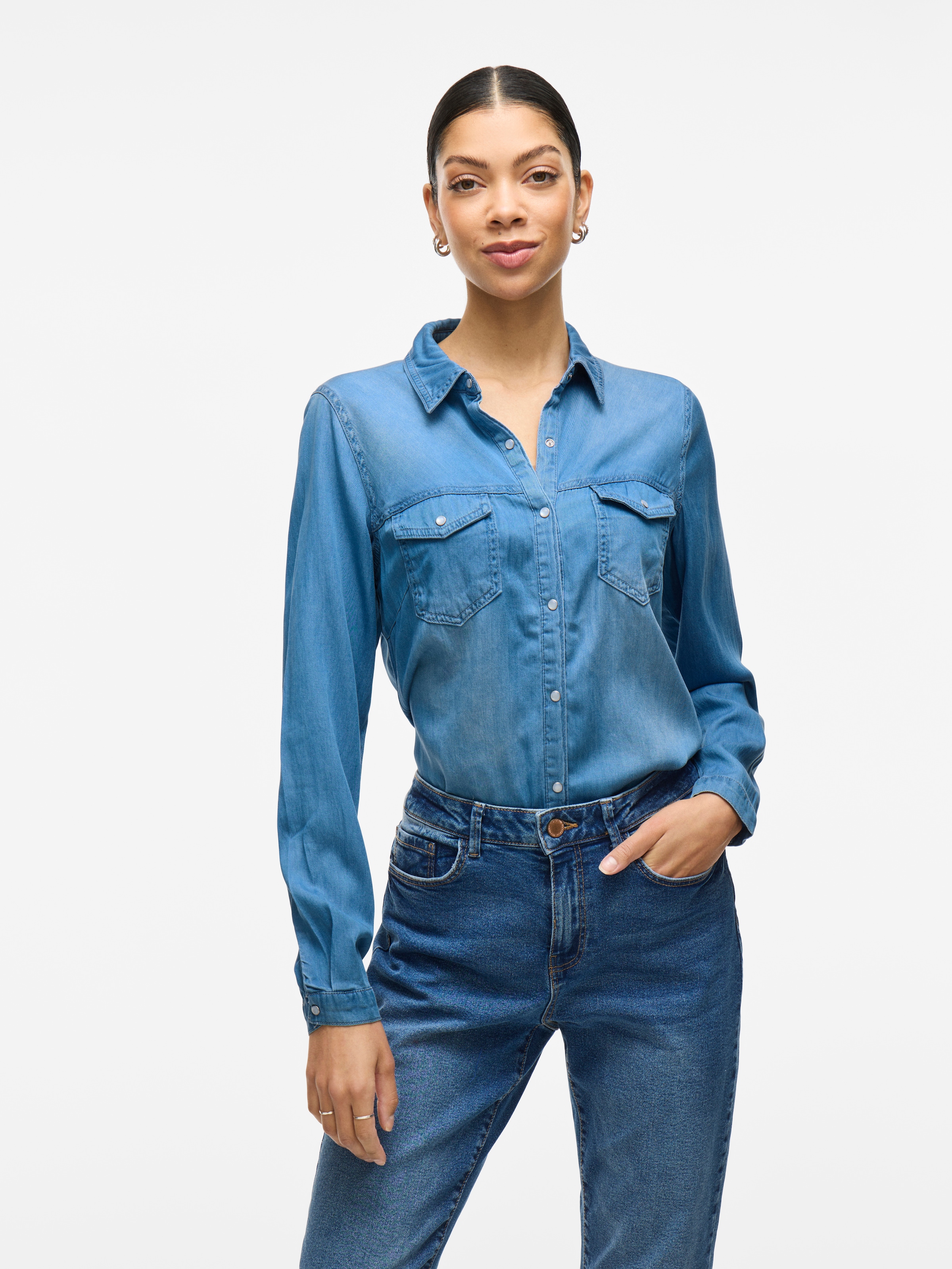 Vila Jeansbluse »VIBISTA DENIM SHIRT/SU-NOOS«