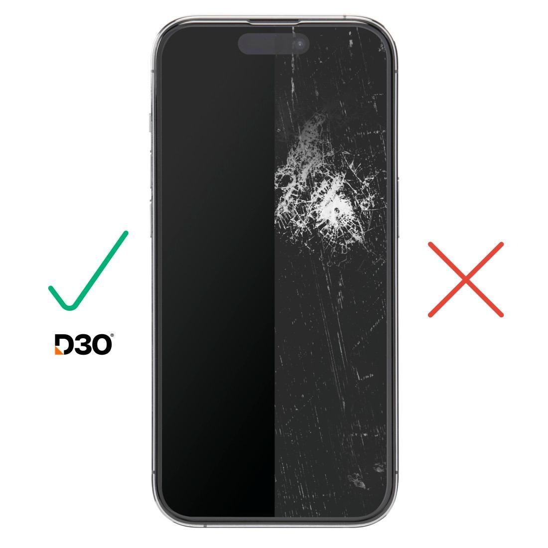 Hama Displayschutzglas »Displayschutz für iPhone 16 Pro Max (Panzerglasfolie, Montagehilfe)«, für iPhone 16 Pro Max