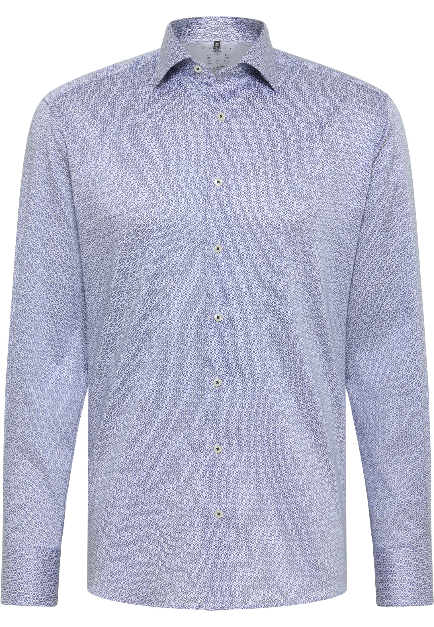 Eterna Langarmhemd »MODERN FIT« EASY IRON (bügelleicht)