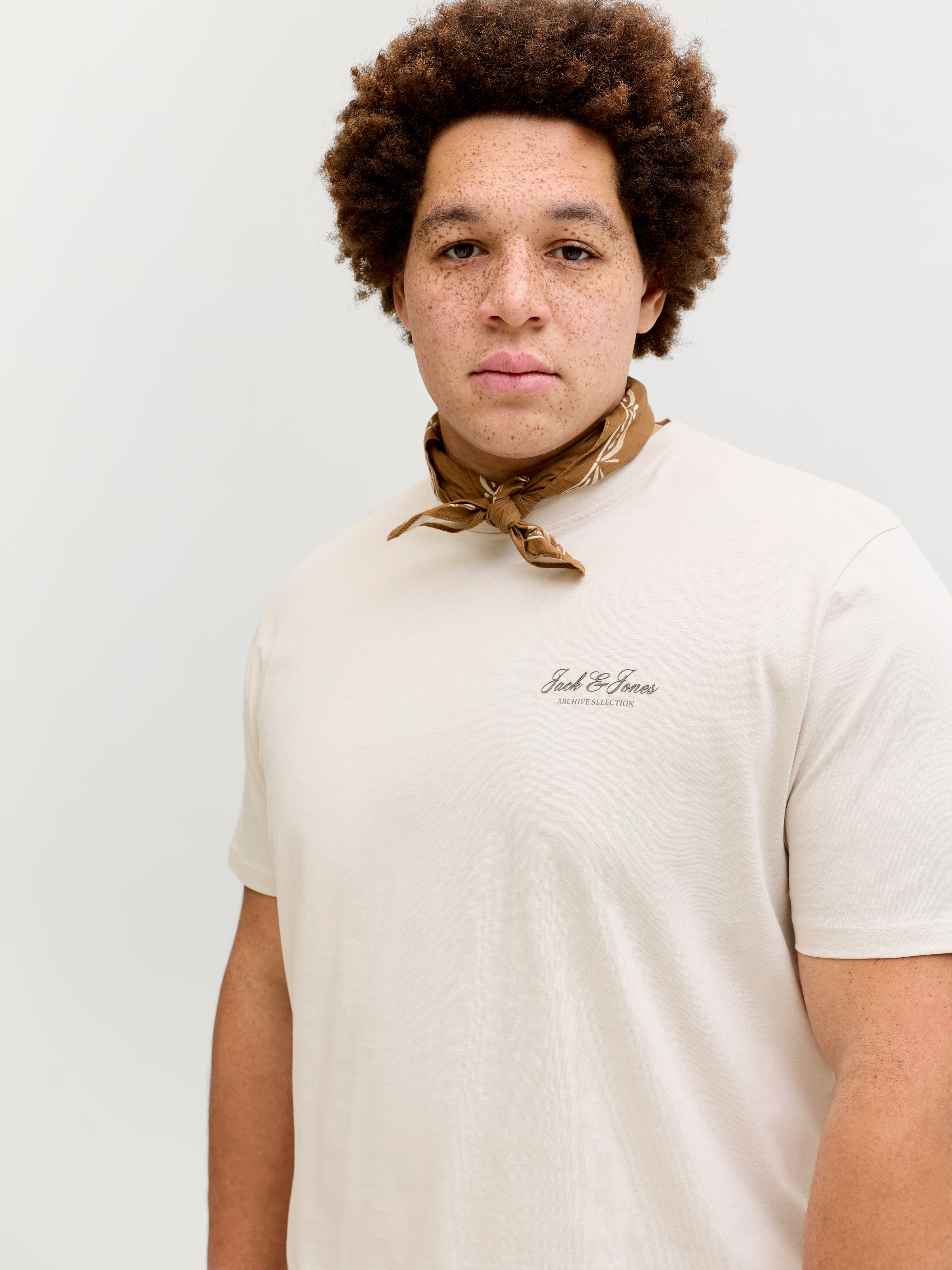 Jack & Jones PlusSize Rundhalsshirt »JJEARCHIVE GRAPHIC TEE SS O-NECK PLS« Baumwolle, regular fit