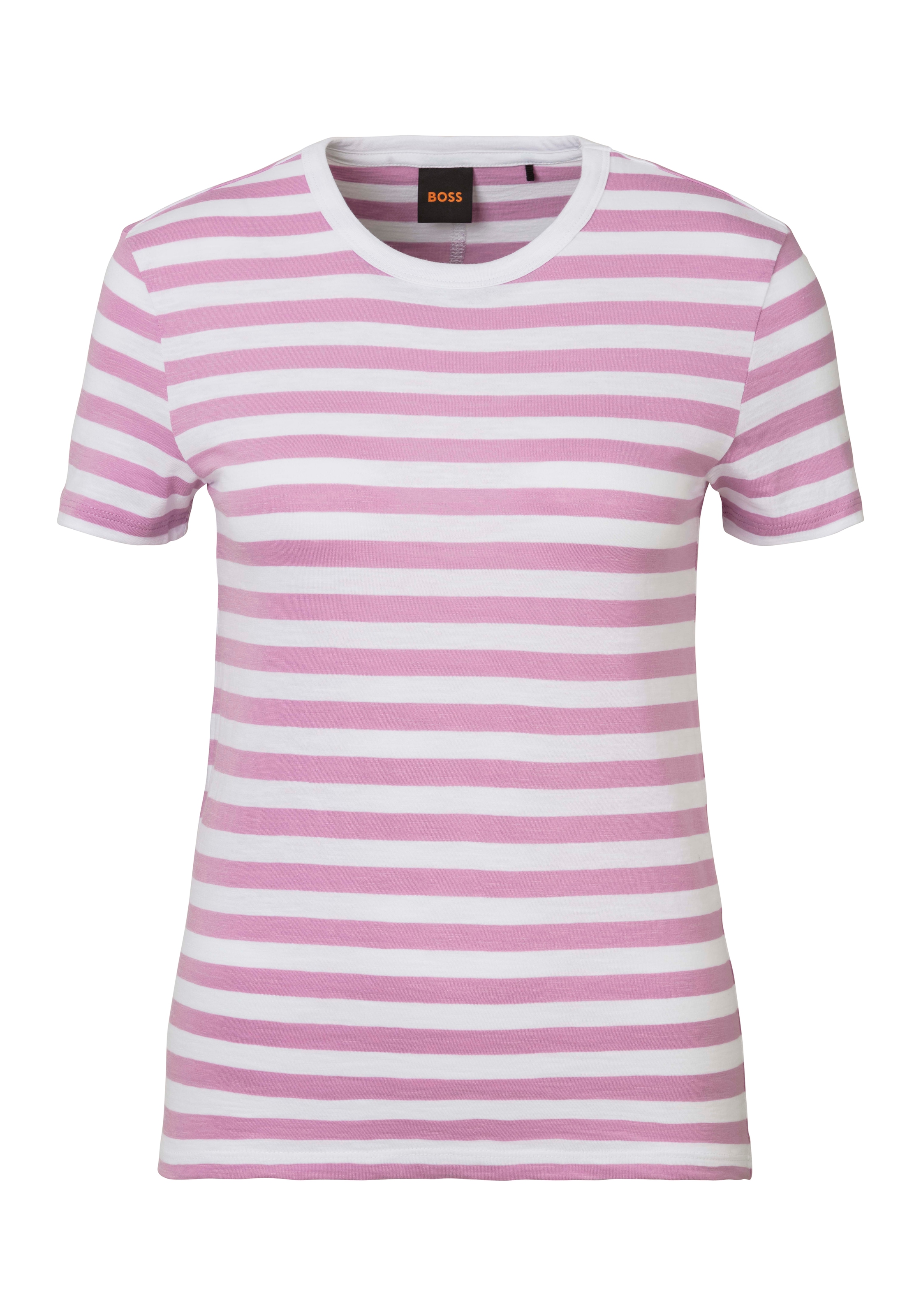 T-Shirt »C_Esla_Striped Premium Damenmode«, im gestreiften Design