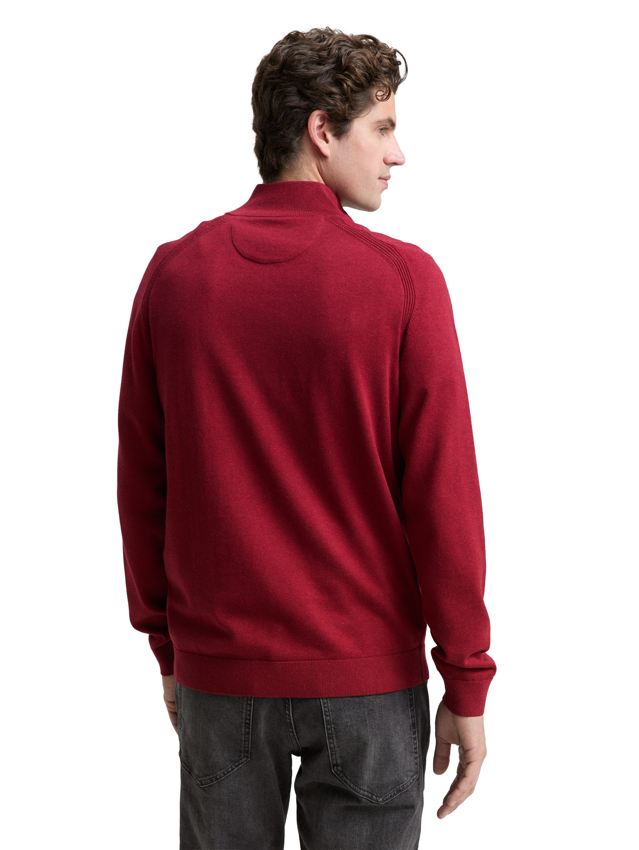 TOM TAILOR Troyer, mit Logo Stickerei