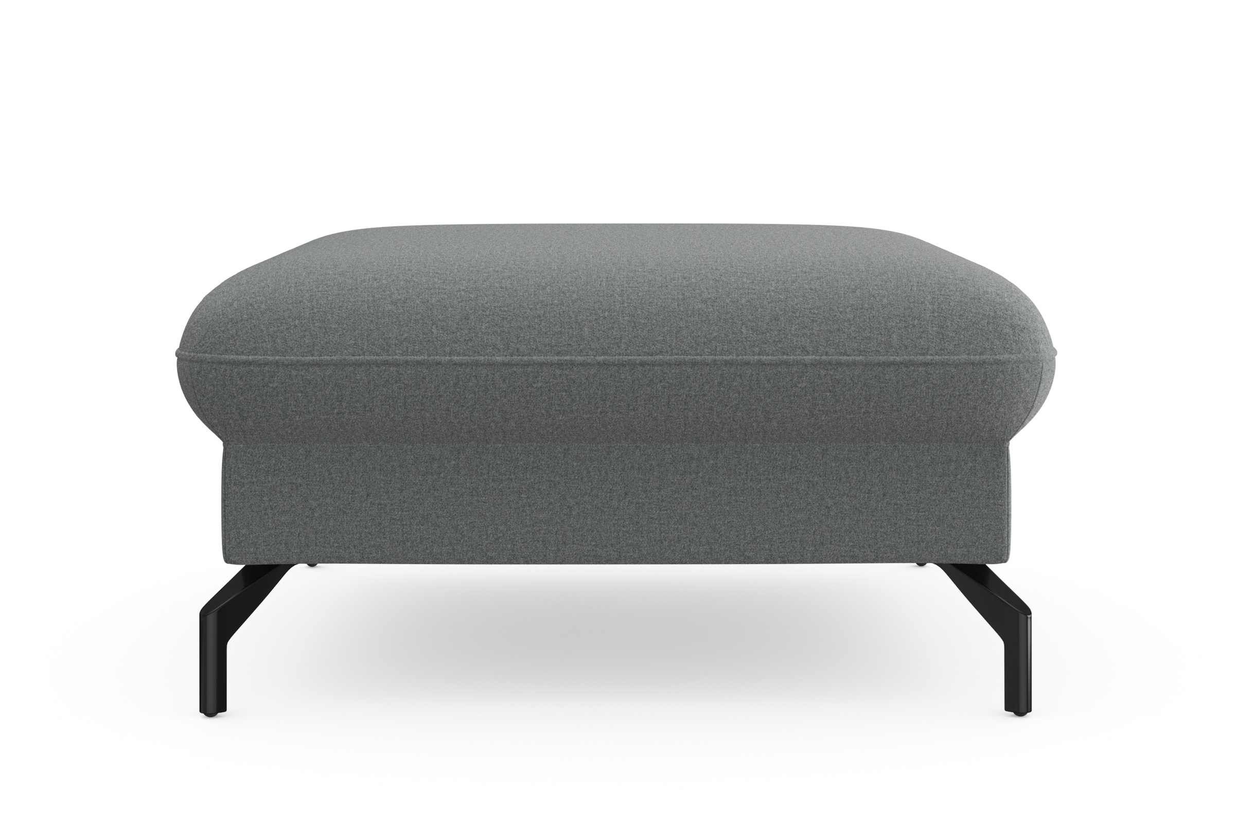 sit&more Hocker »Fashion« inklusive Federkern, mit hochwertigen, schwarzen Metallfüßen