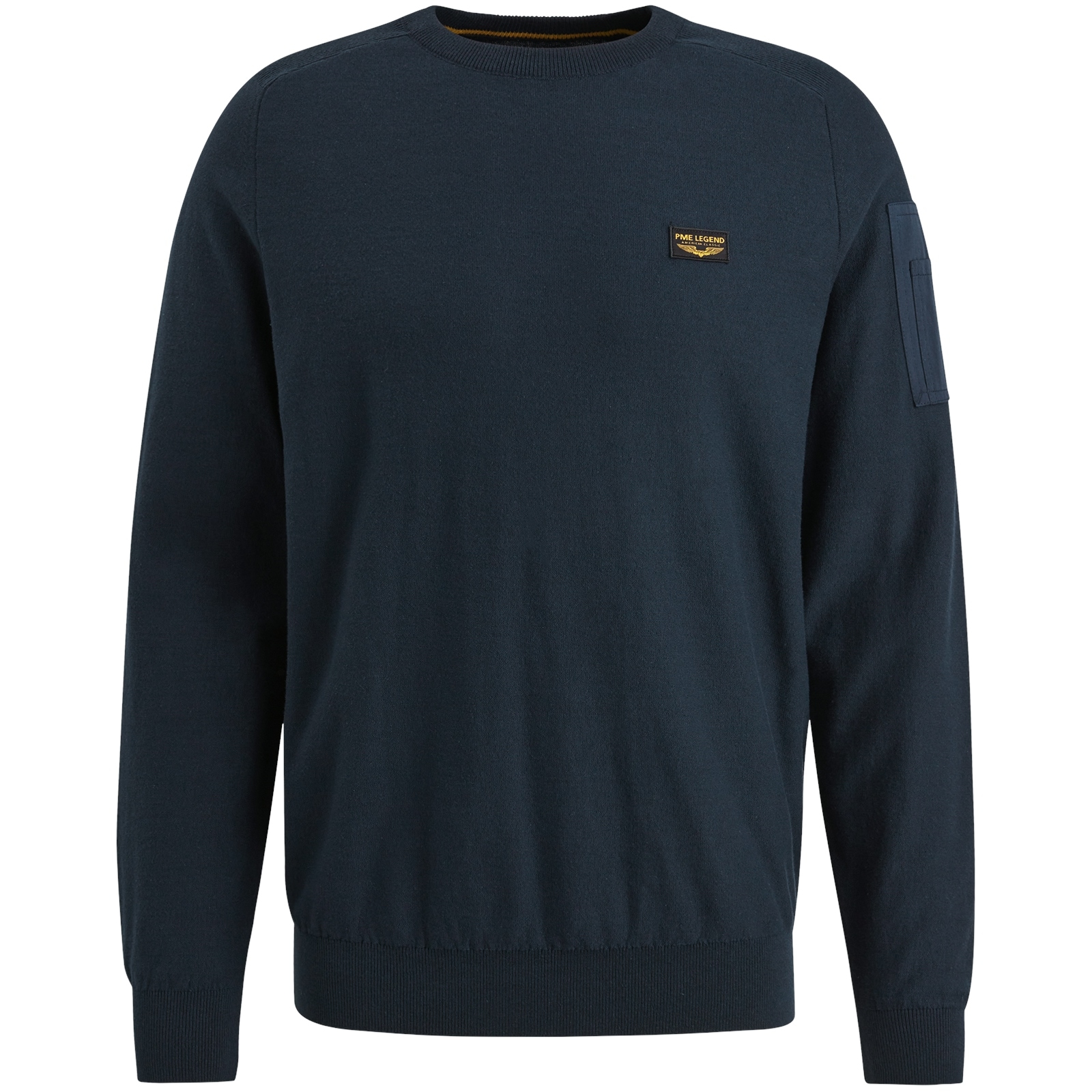 PME LEGEND Rundhalspullover, mit Logo Stickerei