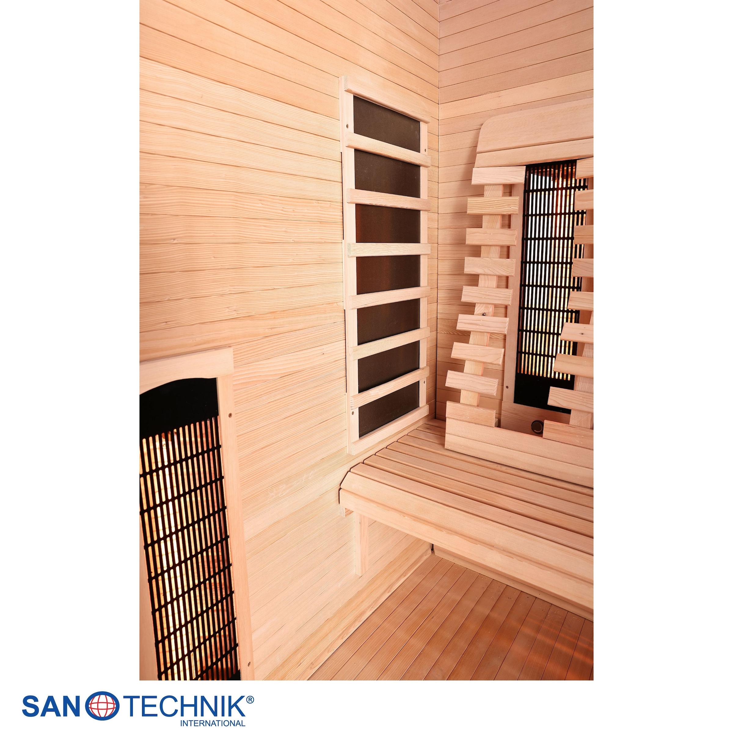 Sanotechnik Infrarotkabine »Infrarotkabine OPEN« 3 Pers; 150x120x200cm; 6 Vollspektrumstrahler, 3 Carbonheizplatten