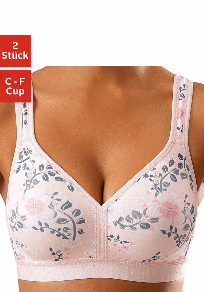 Stück), OTTO ohne online bei aus Baumwolle, Dessous petite fleur Bügel (Packung, sanfter 2 Basic Soft-BH,