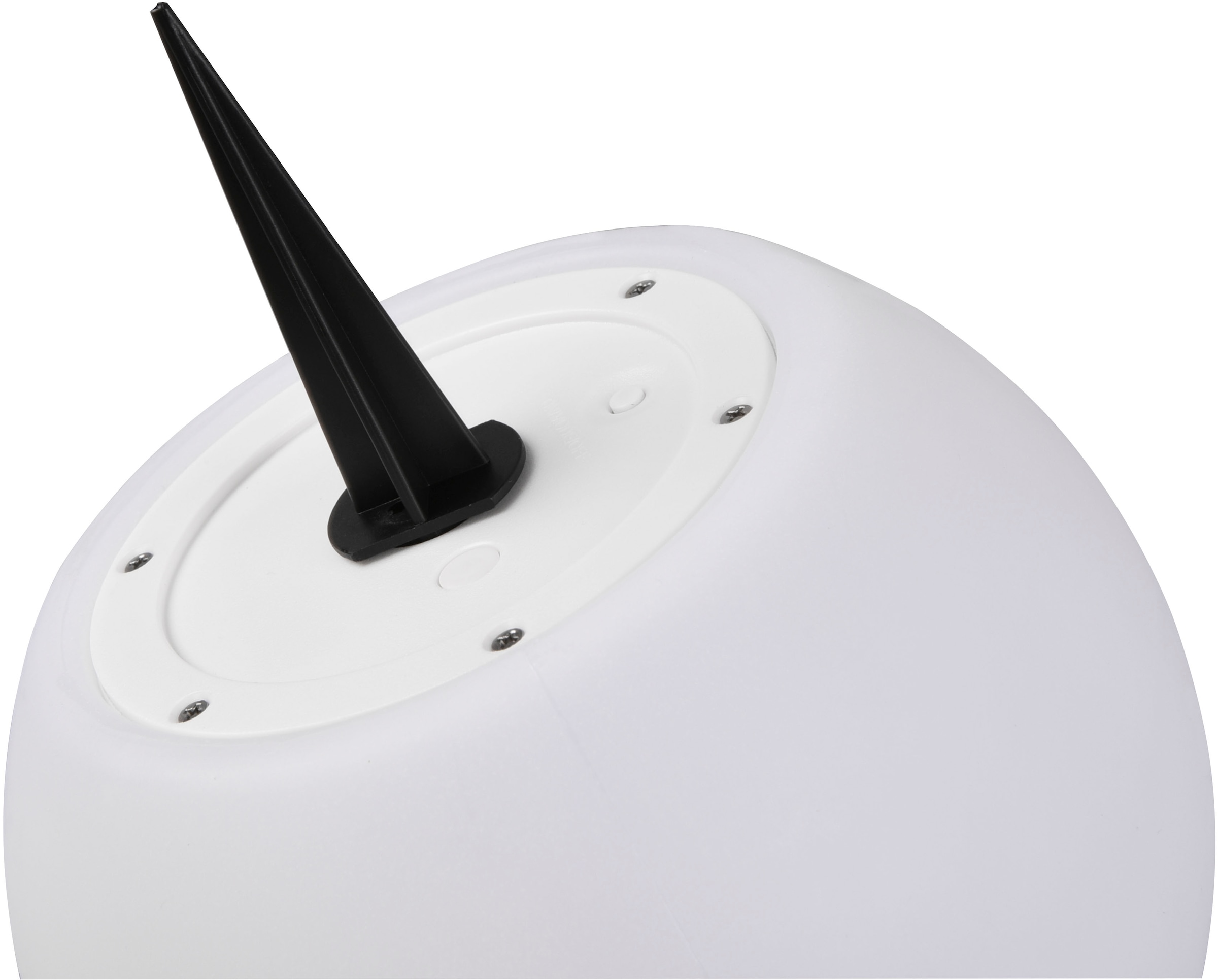 REALITY Leuchten LED Solarleuchte »MELO, Kugel Gartenleuchte Akku Solar, mit Erdspieß, Fernbedienung« LED-Board 1 Stk. RGB | Warmweiß Solar Kugellampe, RGB Farbwechsel, Dämmerungssensor, Memoryfunktion