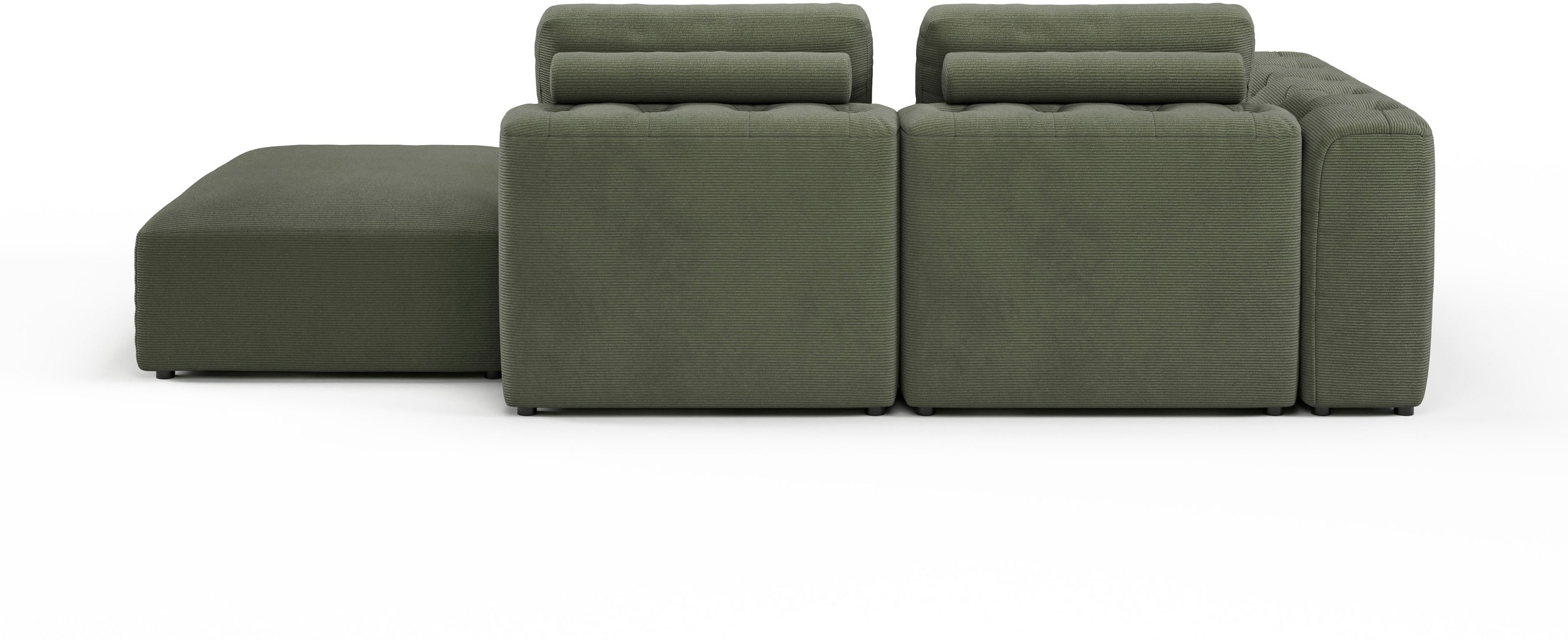 RAUM.ID Chaiselongue »Cushid« Modul-Sofa, bestehend aus 2-Sitzer und Hocker