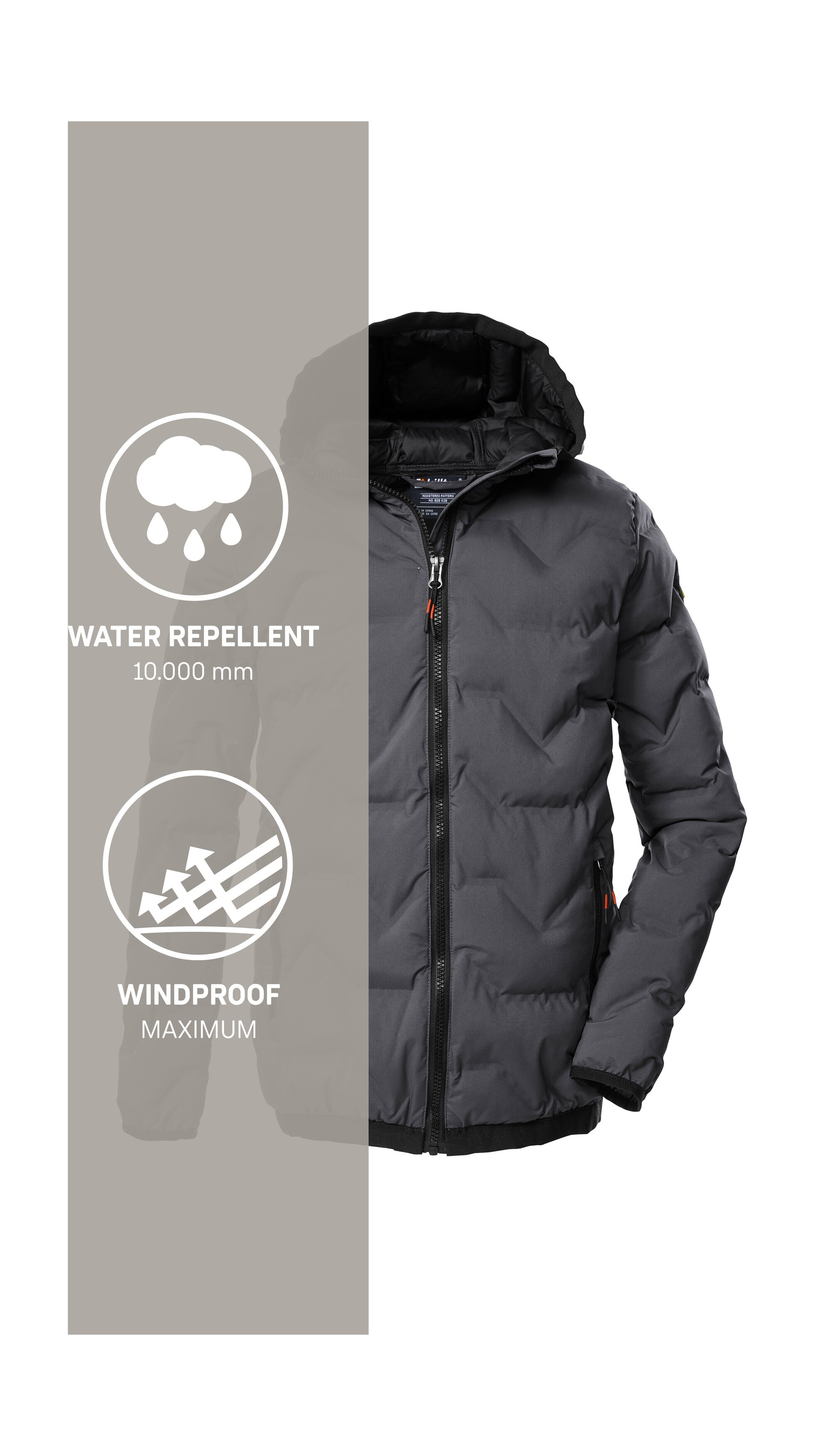 Killtec Steppjacke »KOW 229 BYS QLTD JCKT«, Winddichte, wasserabweisende Kinderjacke mit 10.000 mm Wassersäule