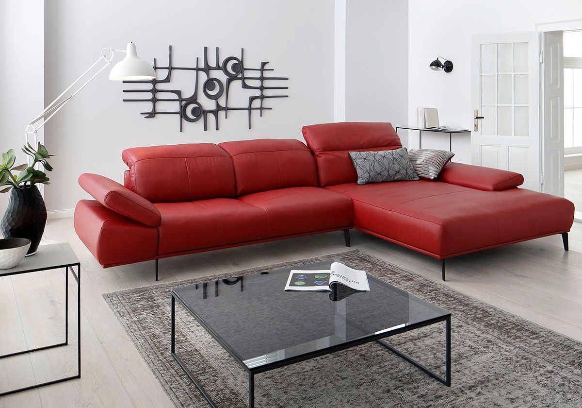 W.SCHILLIG Ecksofa »levi«, inklusive Kopfstützenverstellung & Seitenteilverstellung, Breite 344 cm