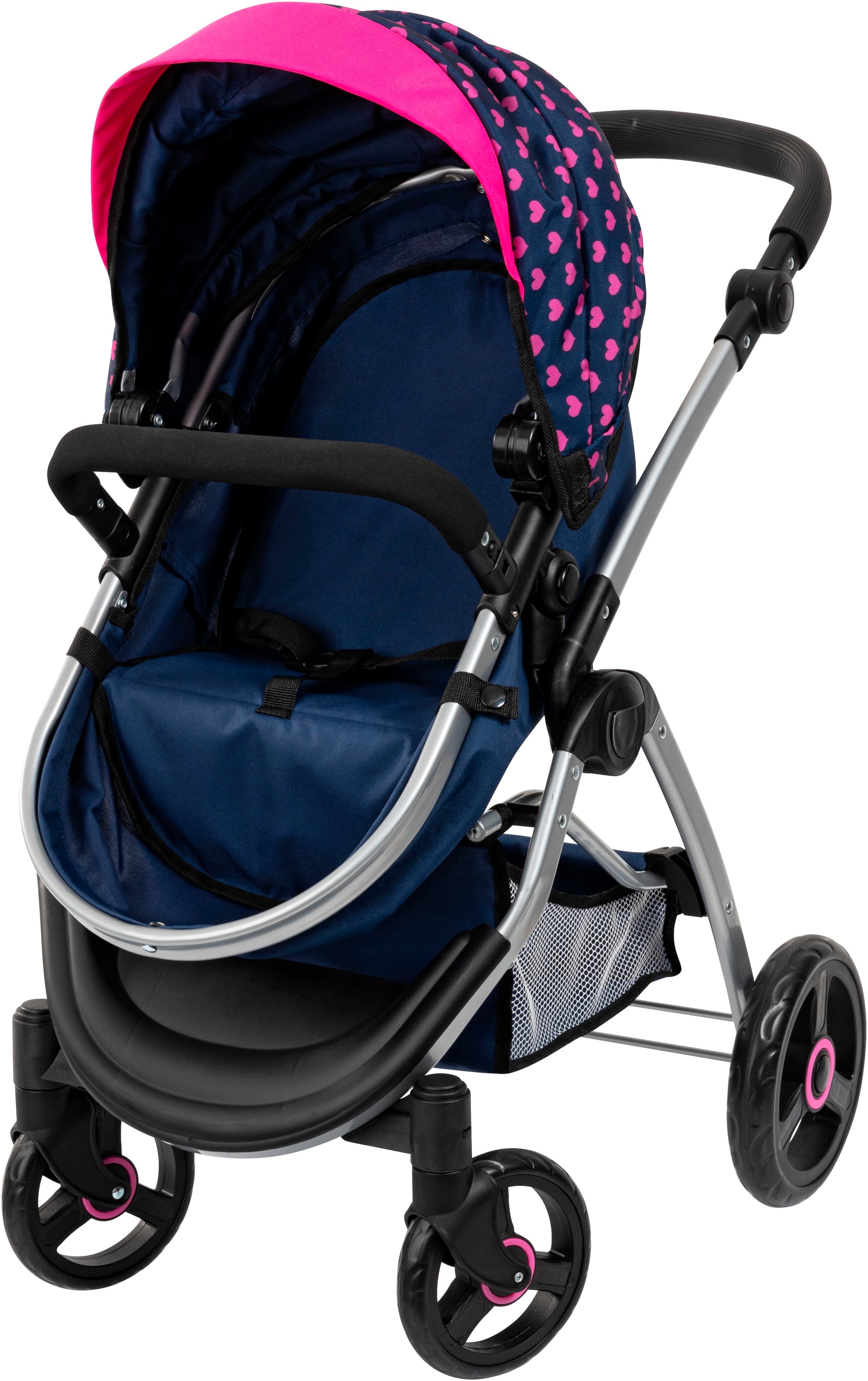 Bayer Kombi-Puppenwagen »City Max blau«, mit Wickeltasche
