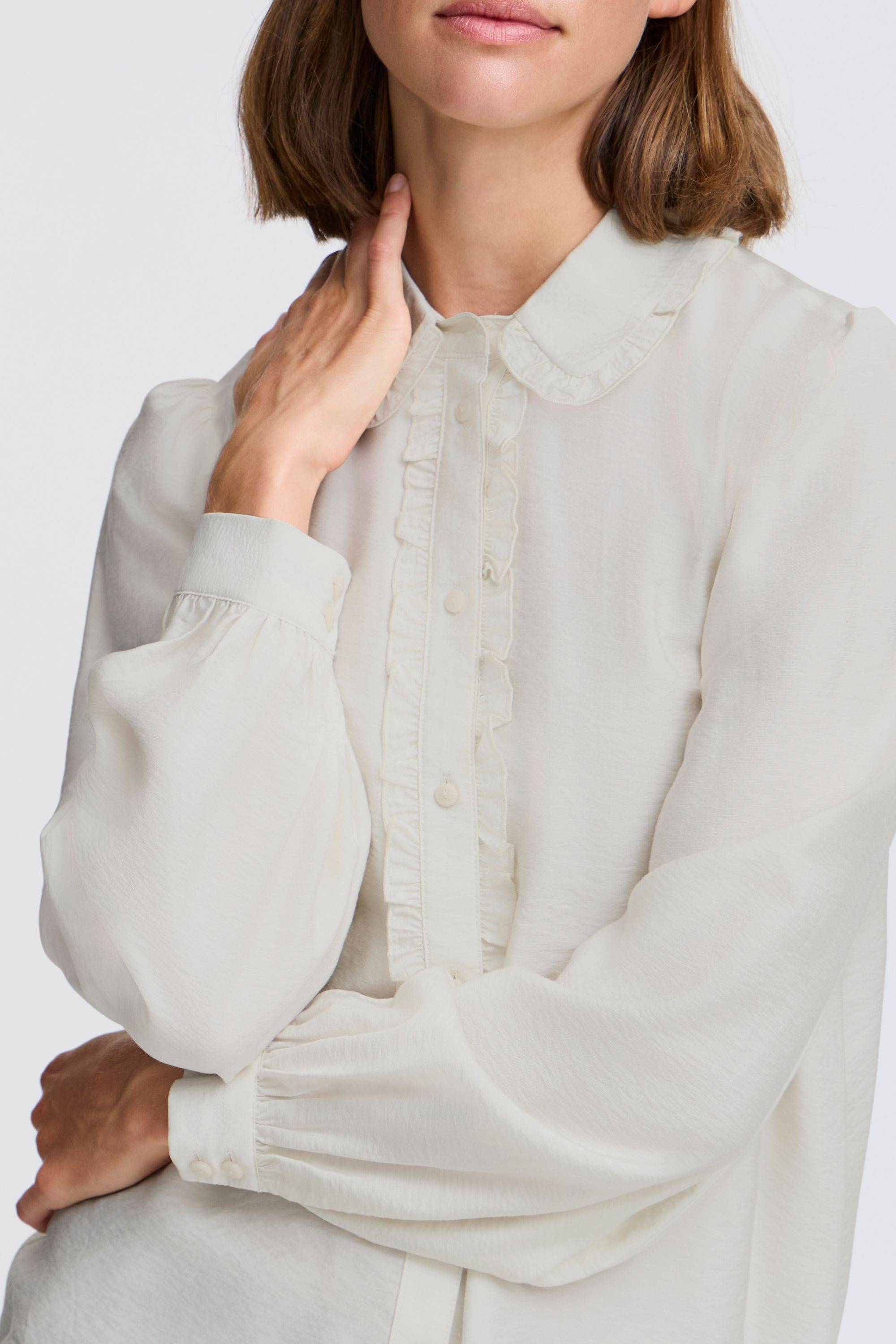 b.young Tunika »Langarmbluse BYIBINE FRILL SHIRT«