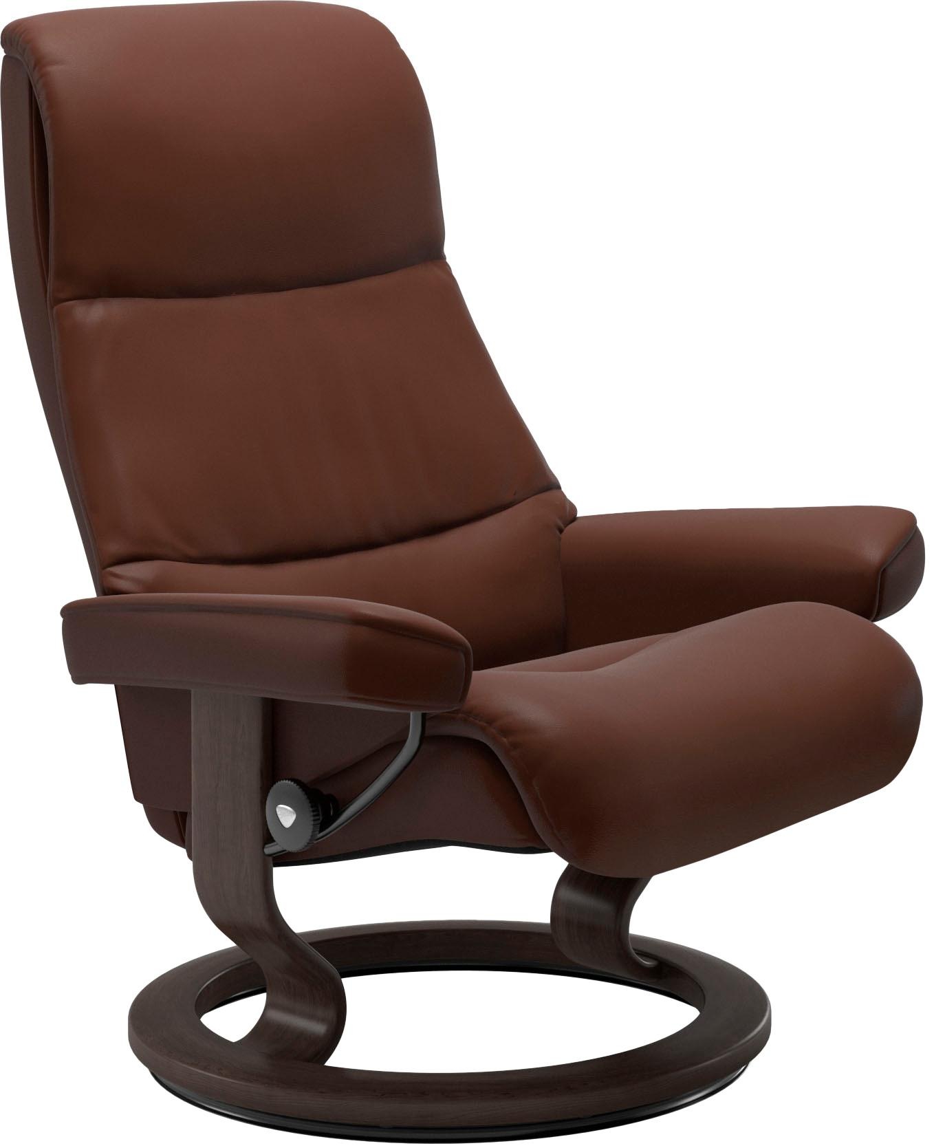 Stressless® Relaxsessel »View« Set, Relaxsessel mit Hocker,  mit Classic Base, Größe S,Gestell Wenge