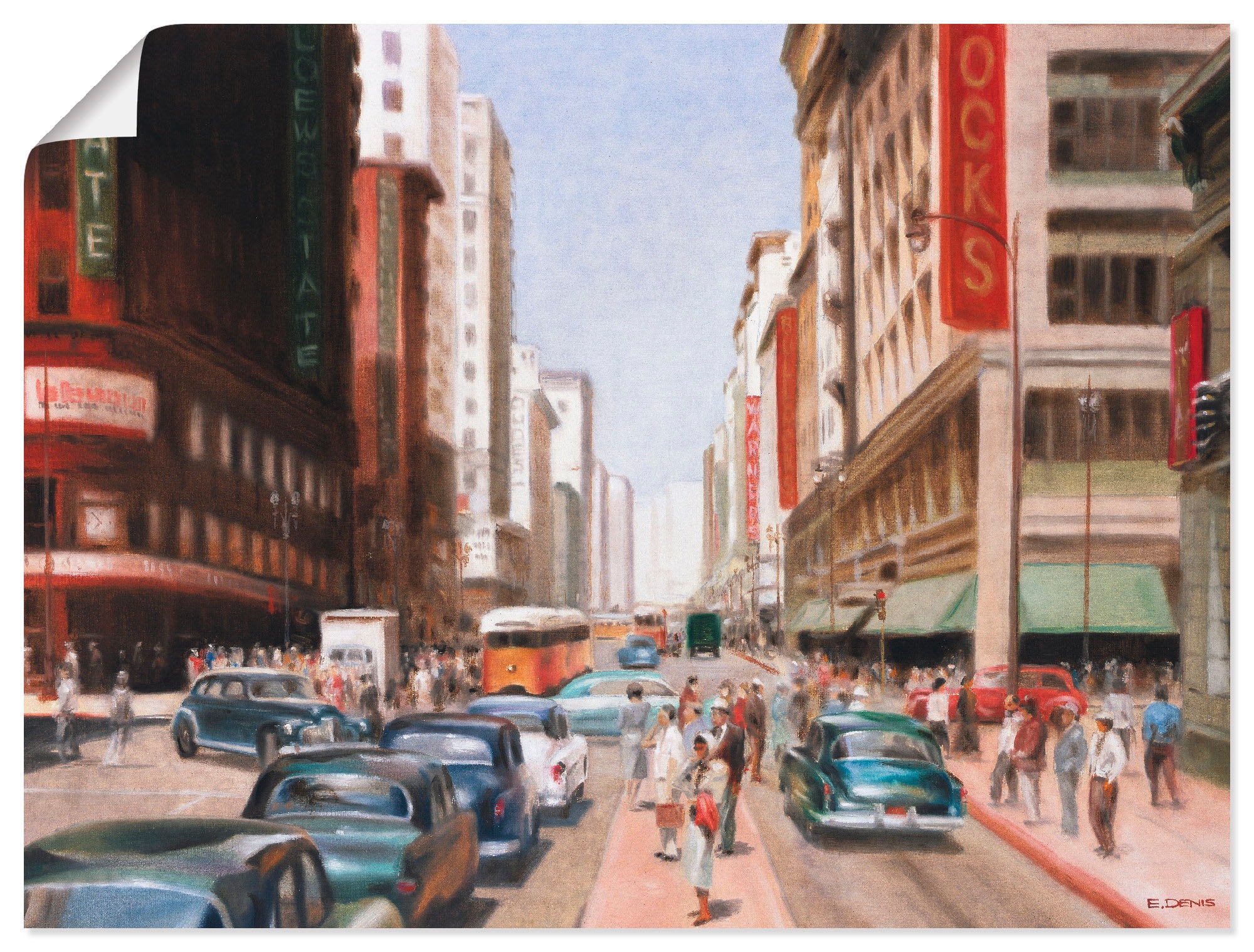 Artland Wandbild »Los Angeles II«, Amerika, (1 St.), in vielen Größen & Produktarten -Leinwandbild, Poster, Wandaufkleber / Wandtattoo auch für Badezimmer geeignet