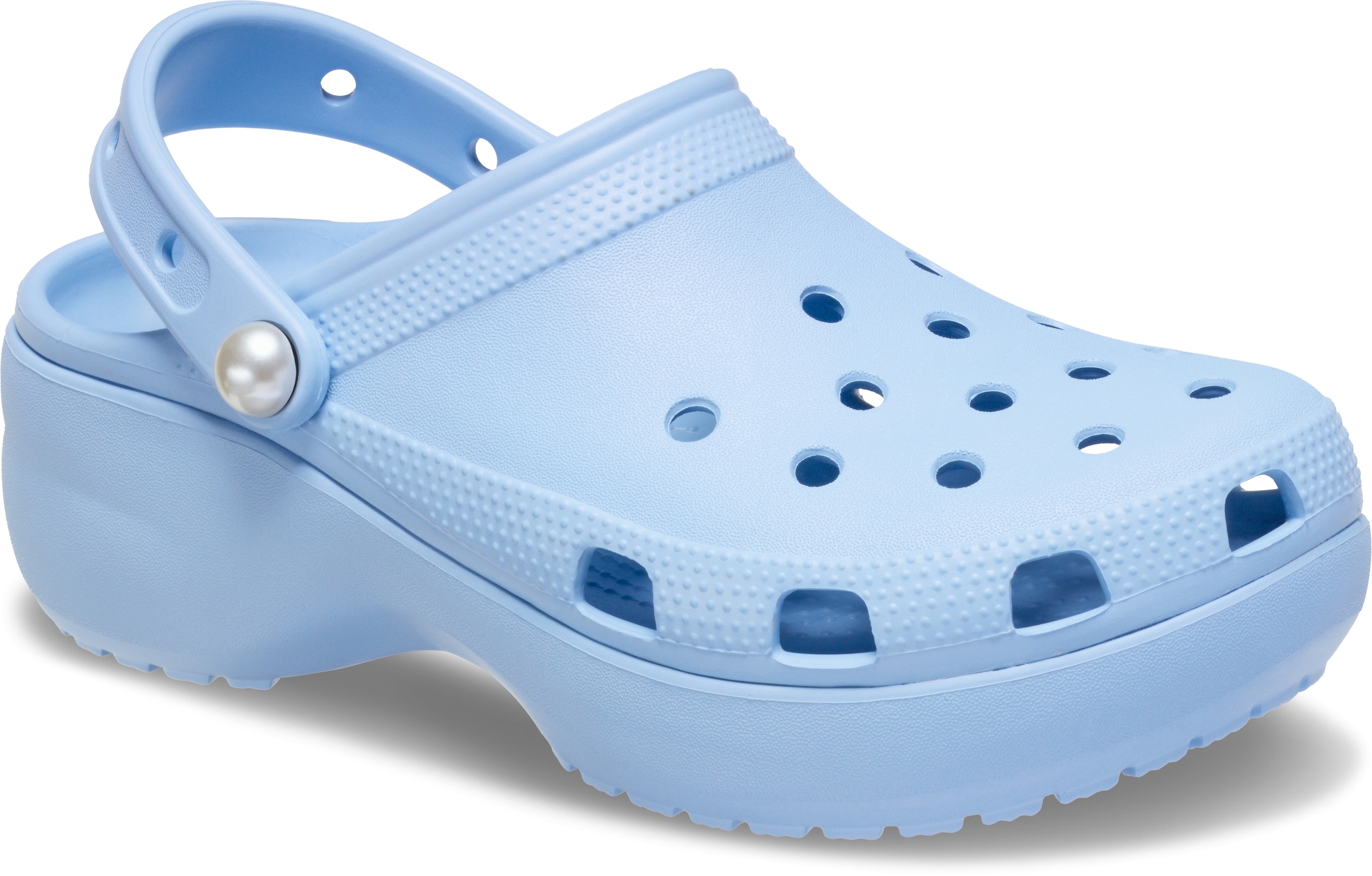 Crocs Clog »Classic Platform Pearl Clog«, Plateaschuh, Sandale mit Zierperlen